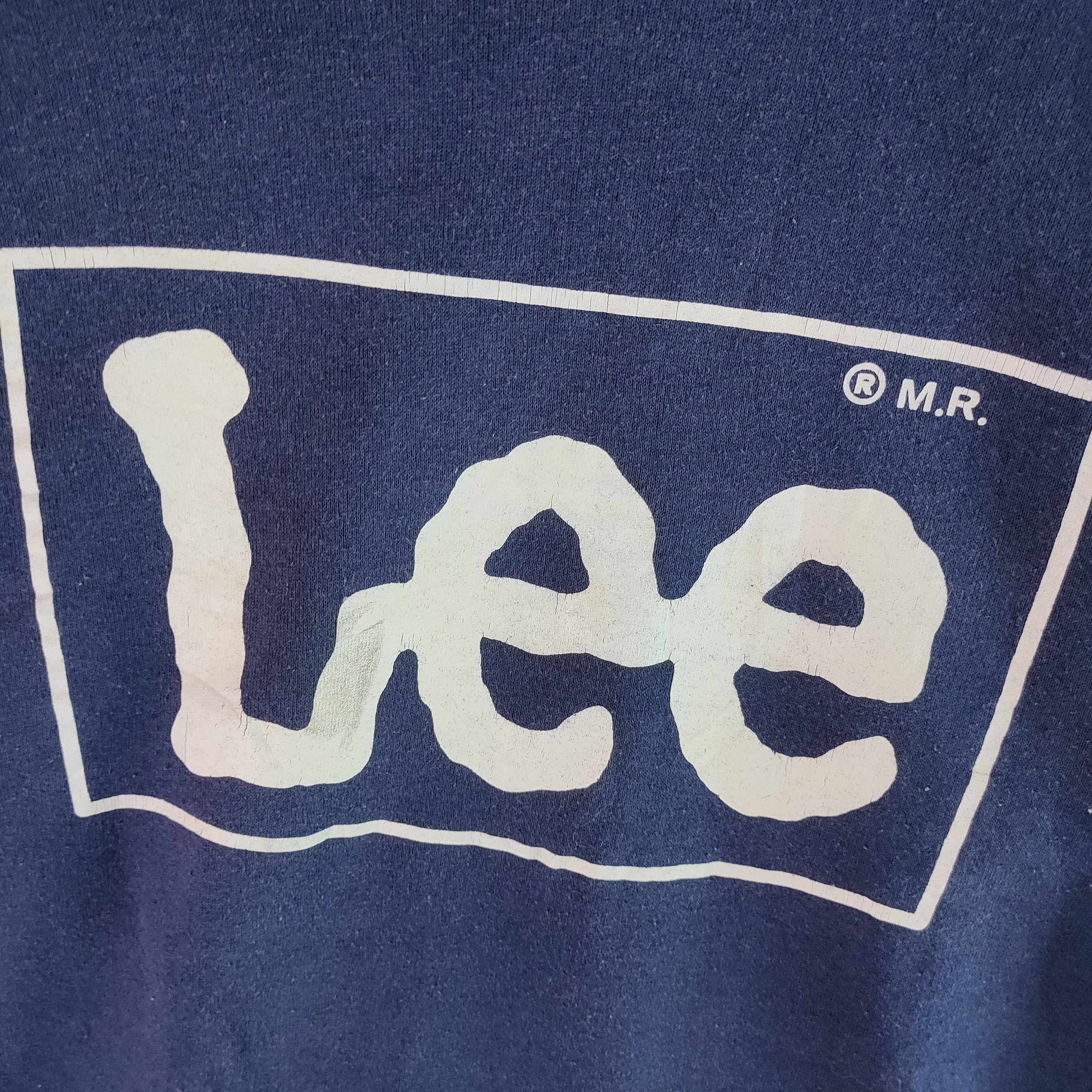 Lee VINTAGE LEE Made in USA Big Logo Spellout Sweatshirt Size US M / EU 48-50 / 2 - 2 Thumbnail