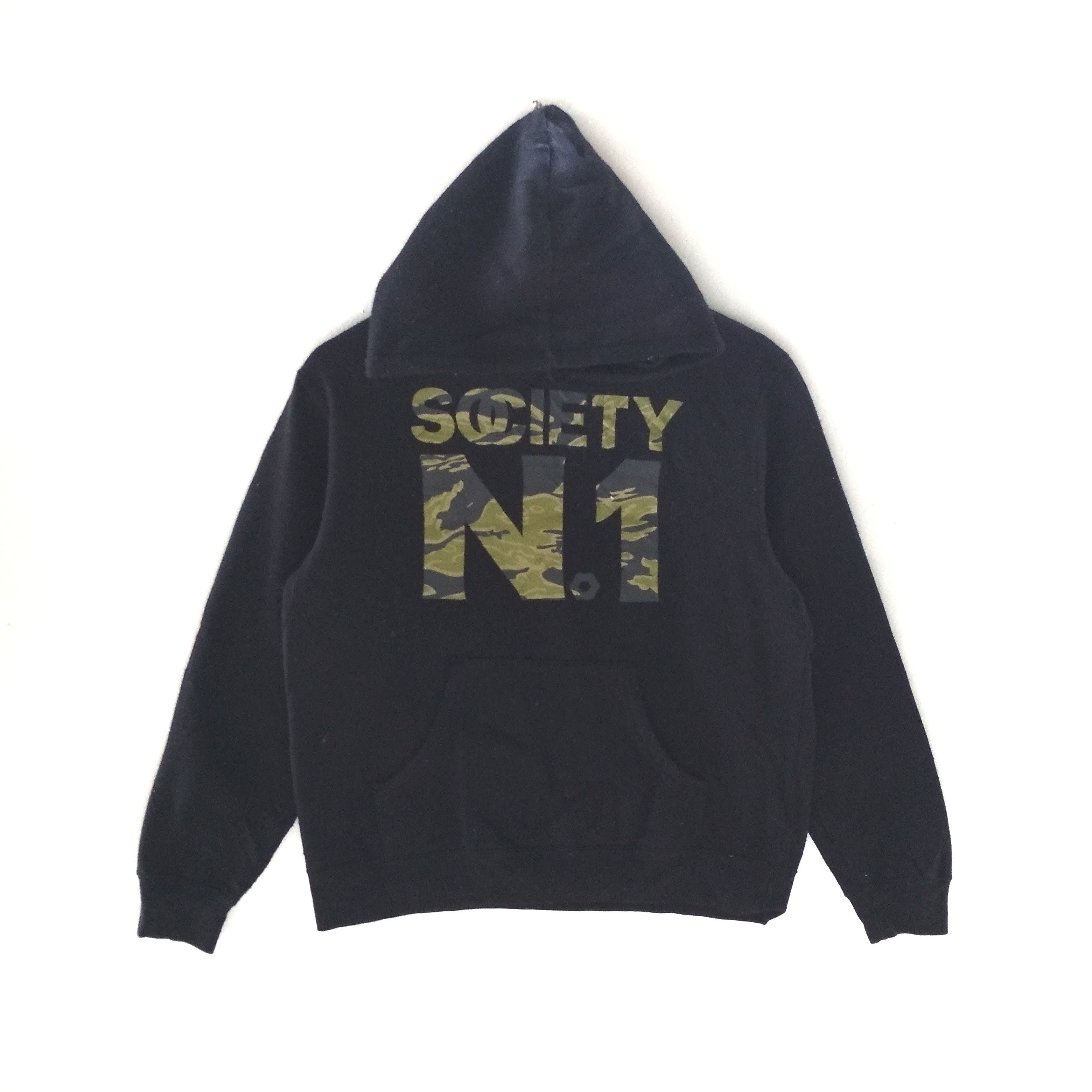 Japanese Brand SOCIETY CAMOUFLAGE BIG LOGO RARE HOODIE SWEATSHIRT Size US M / EU 48-50 / 2 - 1 Thumbnail
