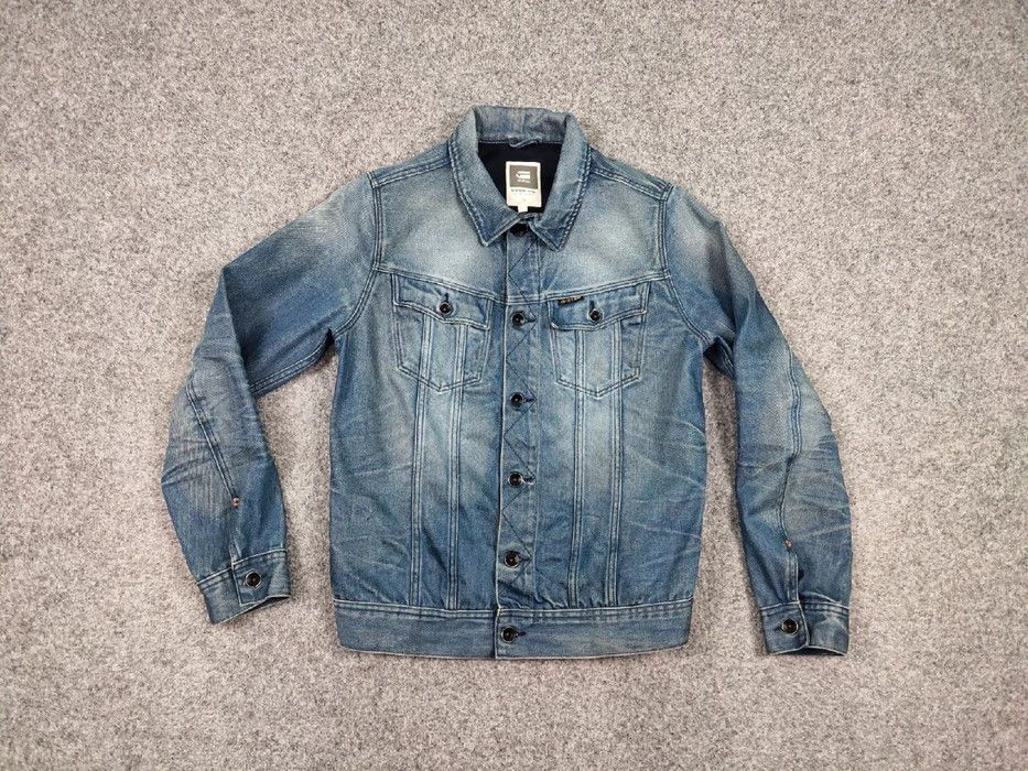 G-Star Vintage G Star Raw Faded Denim slim Tailor Japan Jacket Size US L / EU 52-54 / 3 - 6 Thumbnail