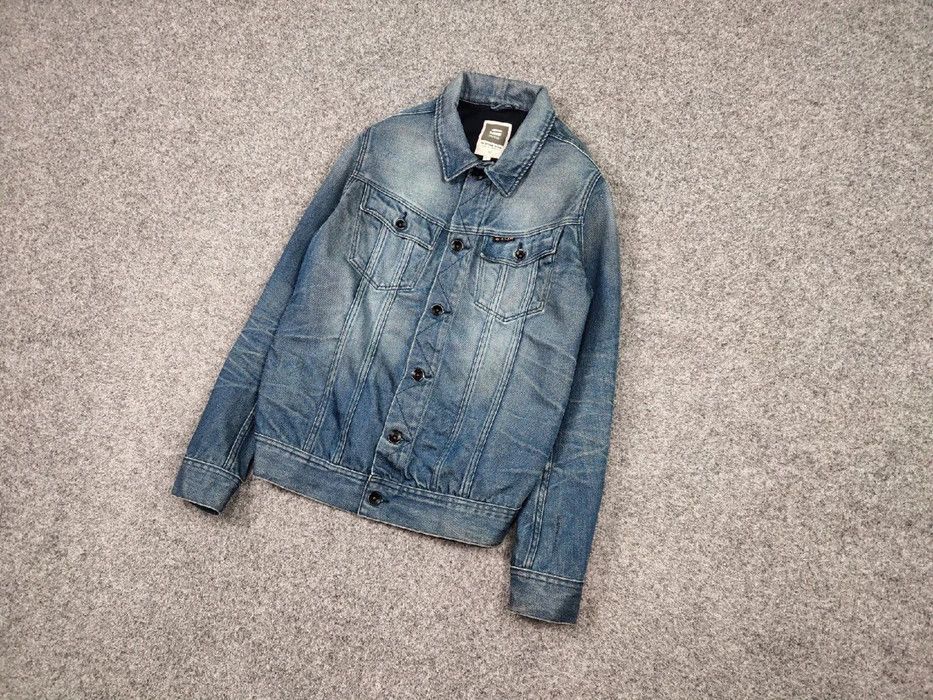 G-Star Vintage G Star Raw Faded Denim slim Tailor Japan Jacket Size US L / EU 52-54 / 3 - 3 Thumbnail