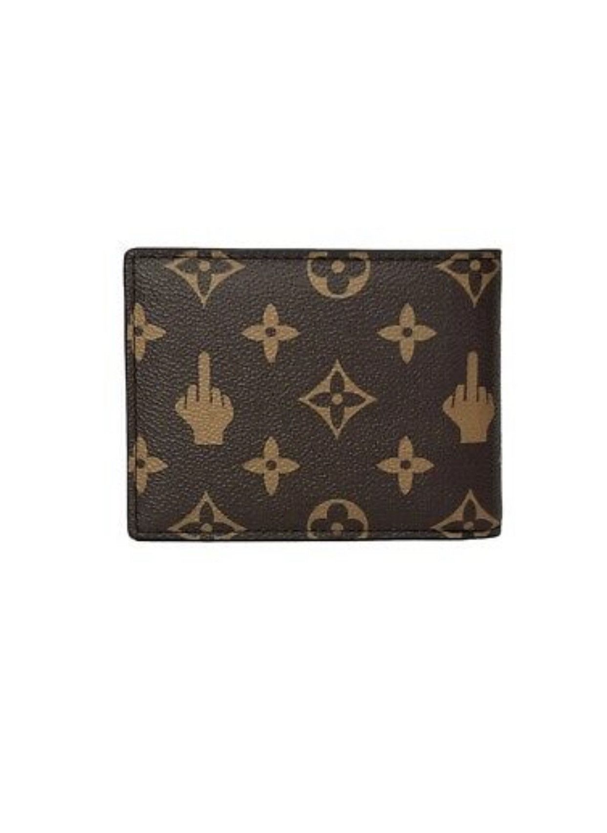 FUCKYOURBRAND LV Leather Wallet, Used in good