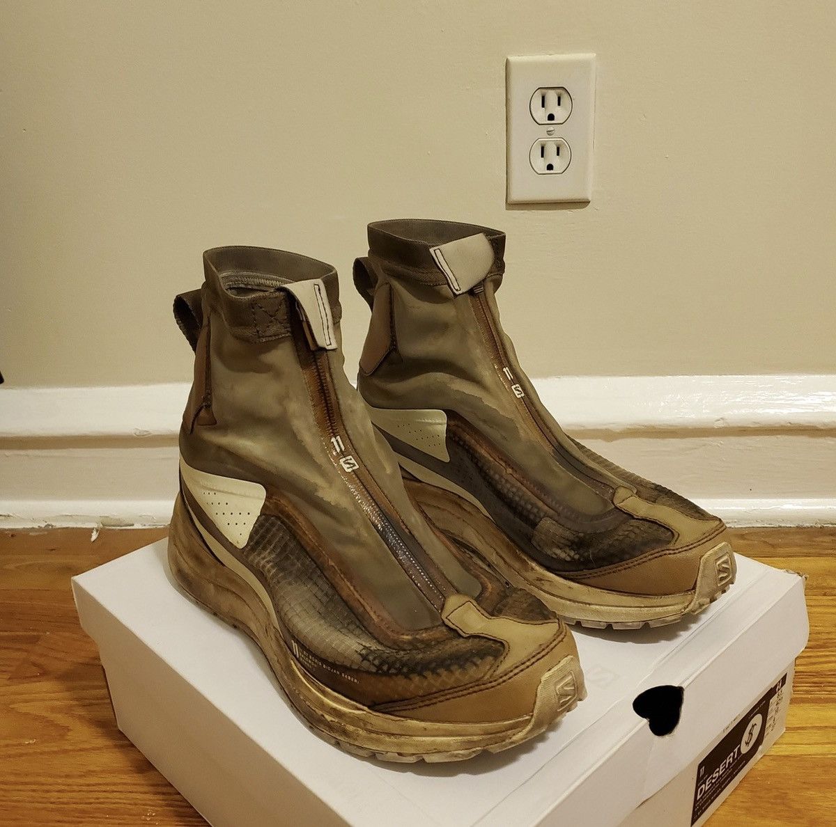Pre-owned 11 By Boris Bidjan Saberi X Boris Bidjan Saberi Bamba 2 Object Dyed Shoes Desert Limited Edition