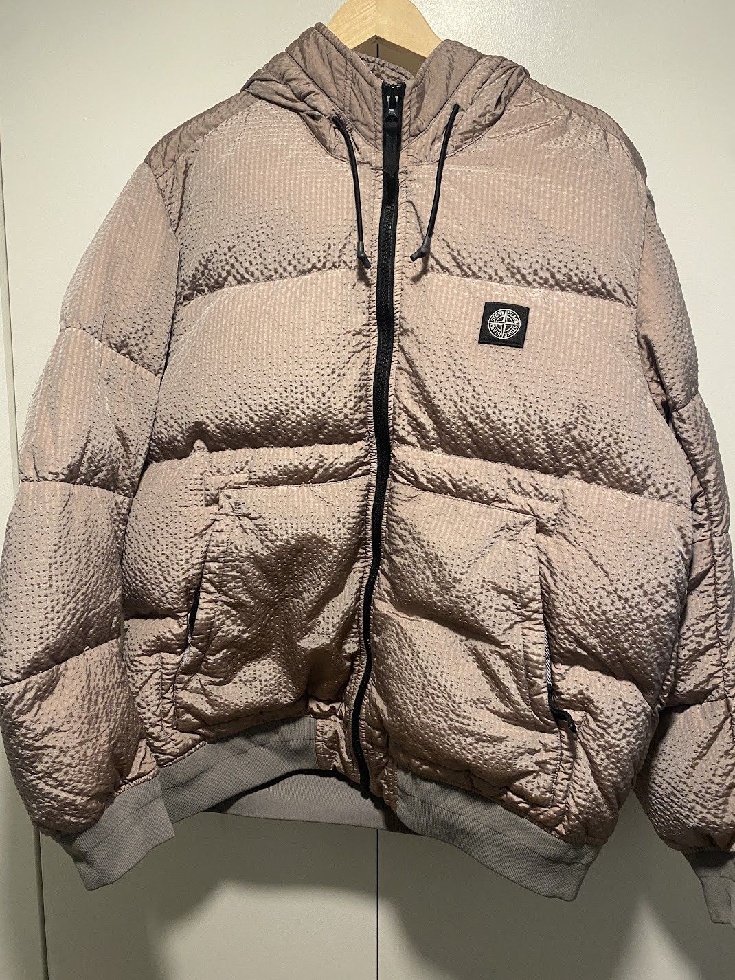 Stone Island stone island poly frame down TC seersucker nylon pearl grey Size US L / EU 52-54 / 3 - 9 Thumbnail