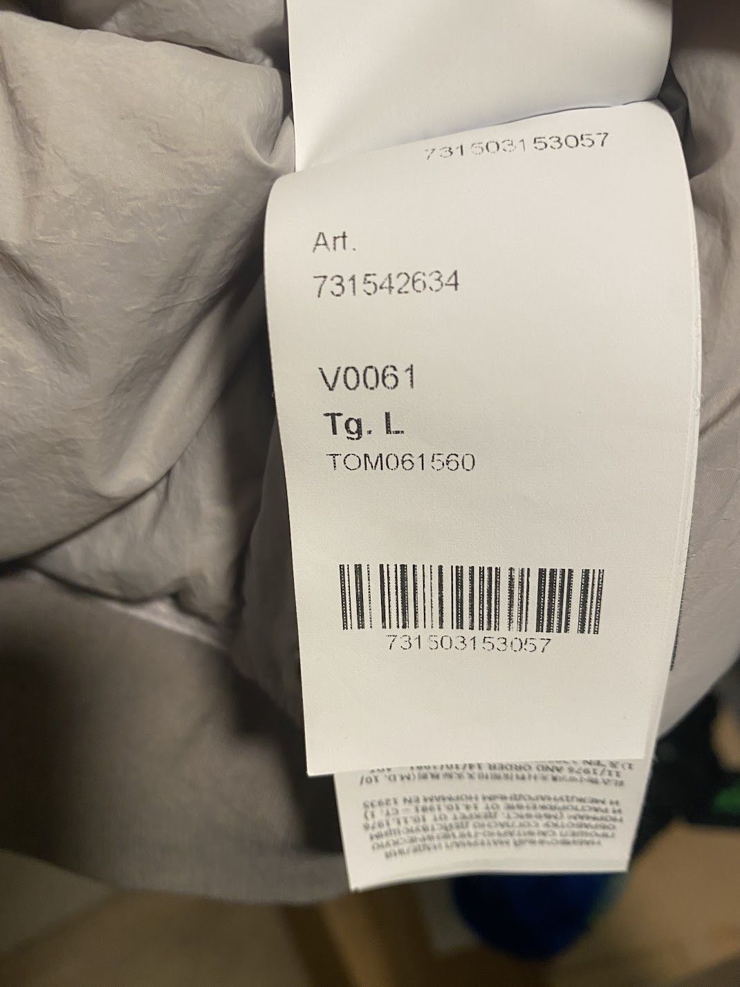 Stone Island stone island poly frame down TC seersucker nylon pearl grey Size US L / EU 52-54 / 3 - 4 Thumbnail