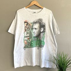 Hottertees Vintage Celtics Boston Larry Bird T Shirt