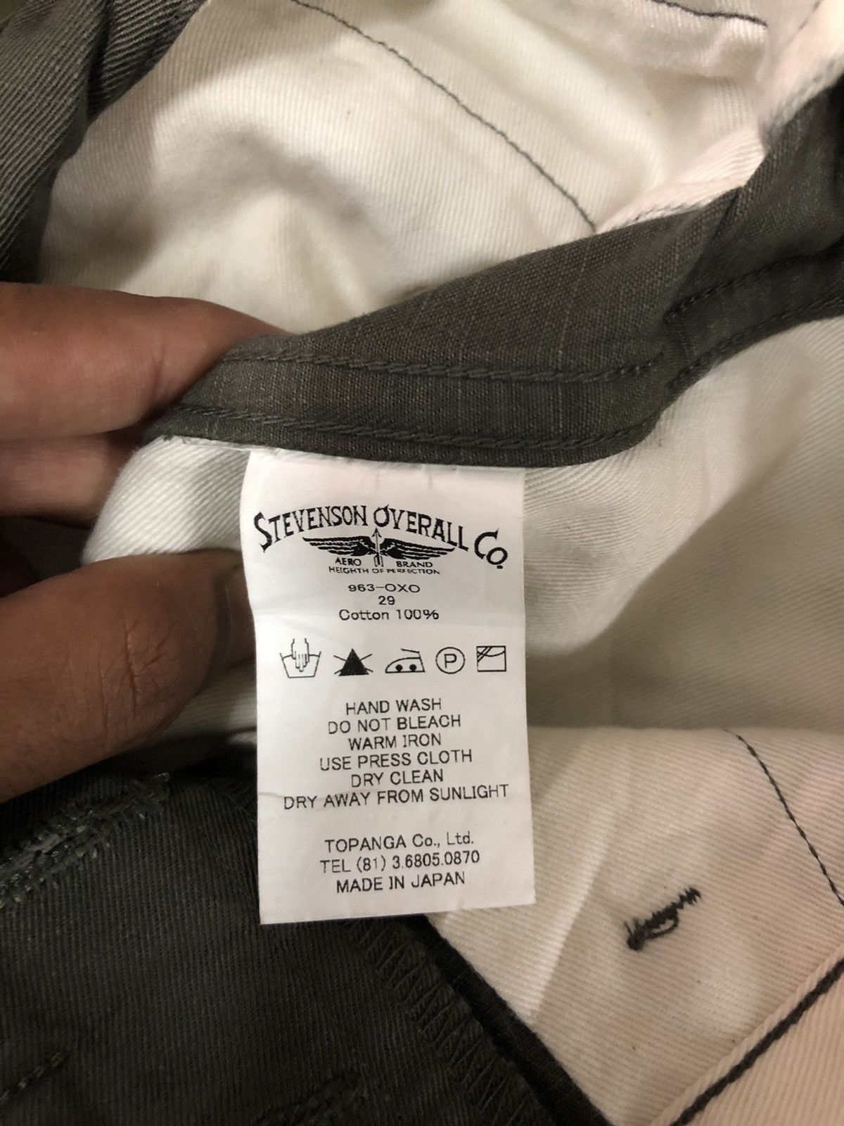 Stevenson Overall Co. Hilts Slim Chino Size US 29 - 10 Thumbnail