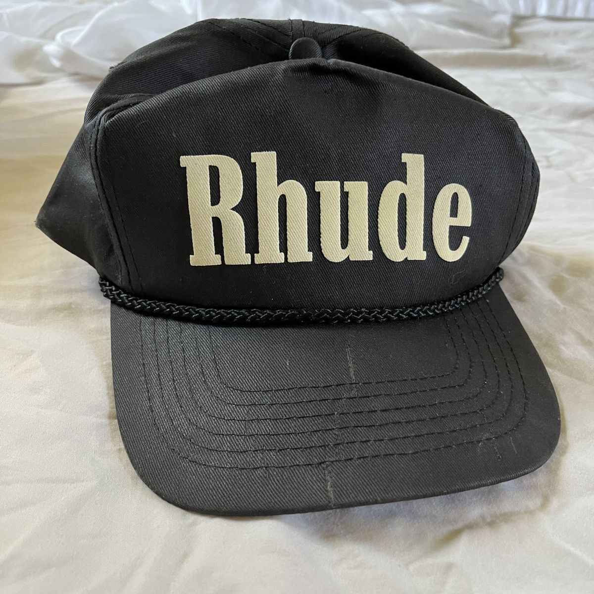 Rhude Black Rhude Snapback | Grailed