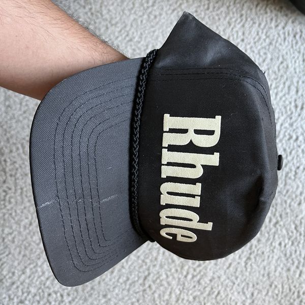 Rhude Black Rhude Snapback | Grailed