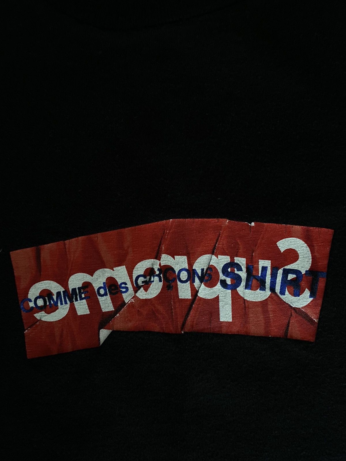 Supreme Supreme x CDG Box Logo Tee Black Size US XL / EU 56 / 4 - 2 Thumbnail