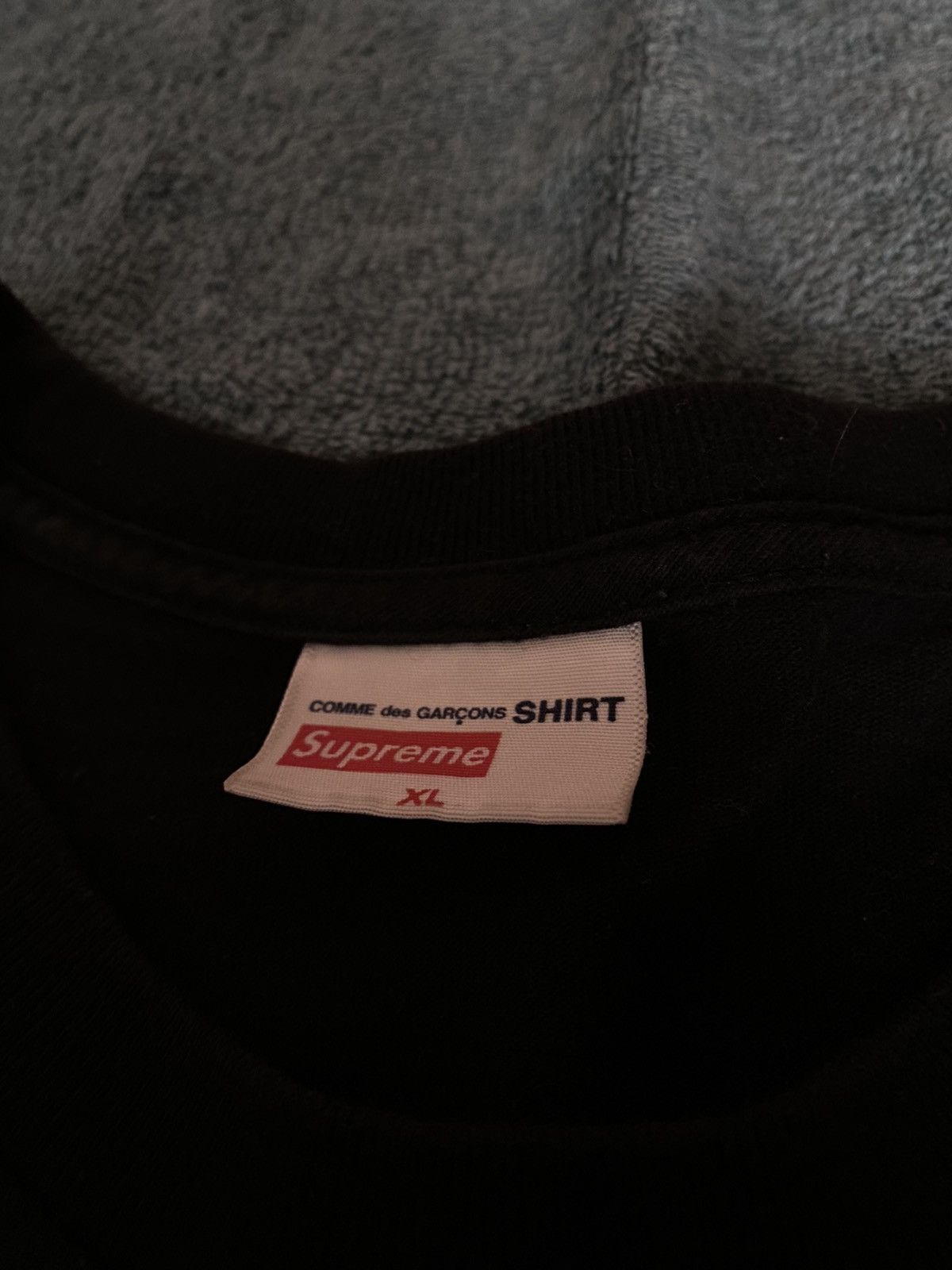 Supreme Supreme x CDG Box Logo Tee Black Size US XL / EU 56 / 4 - 3 Thumbnail