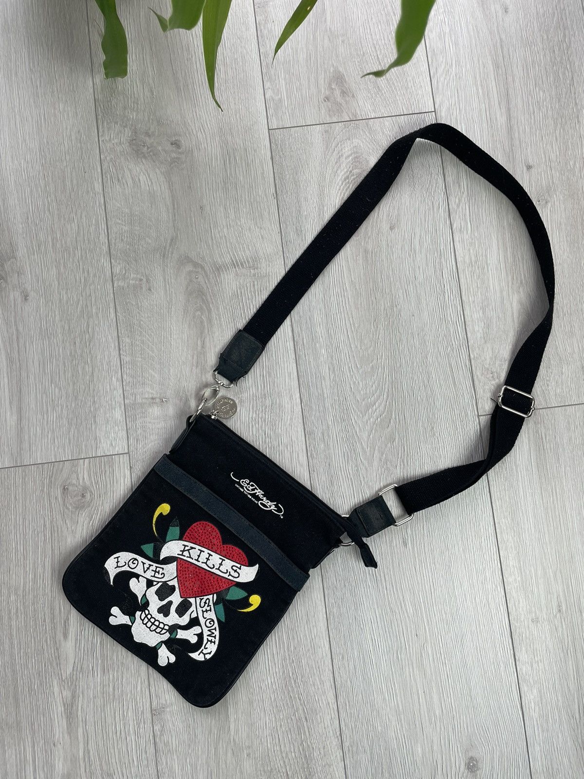 Christian Audigier × Ed Hardy × Vintage Ed Hardy Vintage Messenger / Shoulder Bag Yoo Size ONE SIZE - 9 Thumbnail
