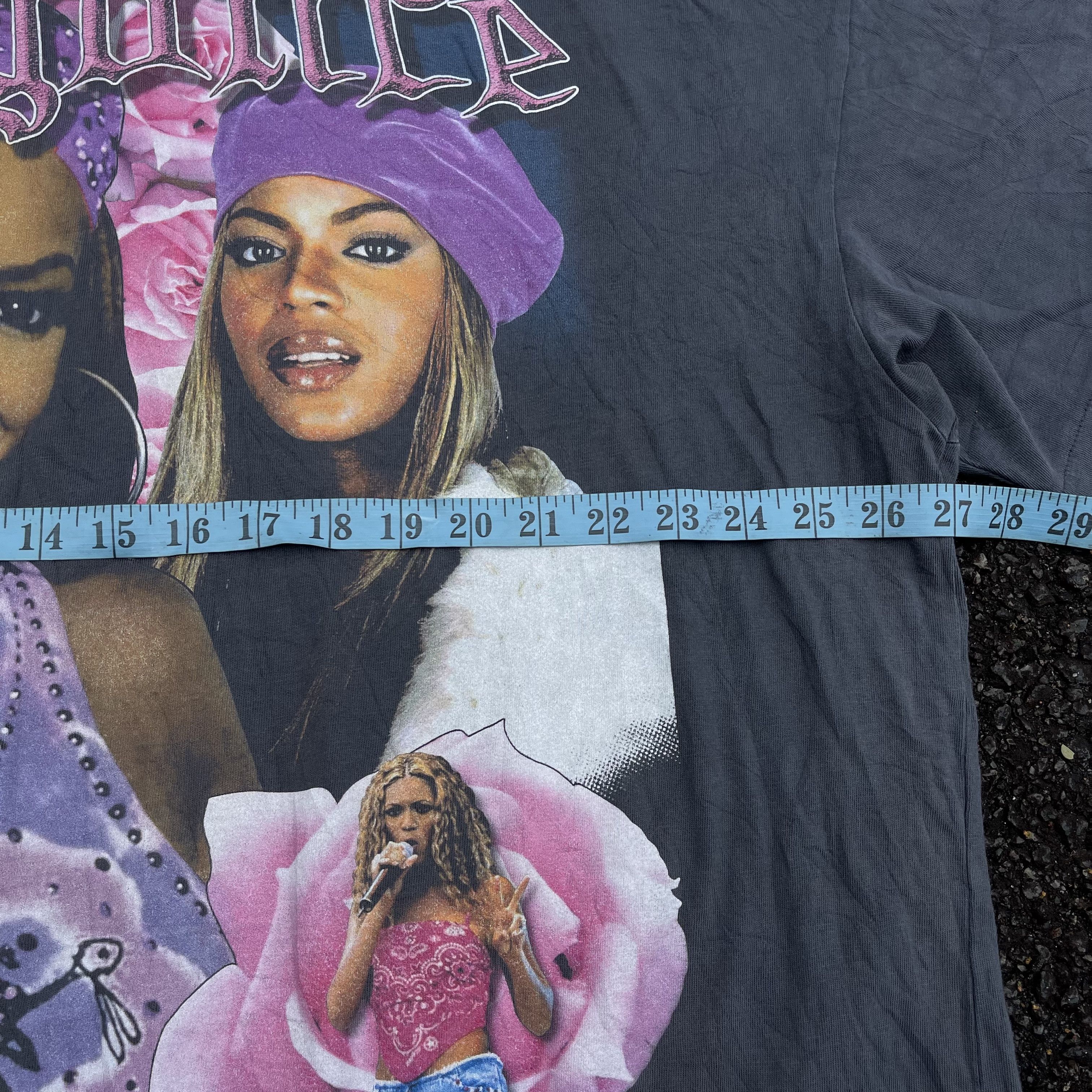 Band Tees × Beyonce × Vintage Vintage Bootleg Beyonce Faded of The Day Travis Scott Style Size US XXL / EU 58 / 5 - 5 Thumbnail