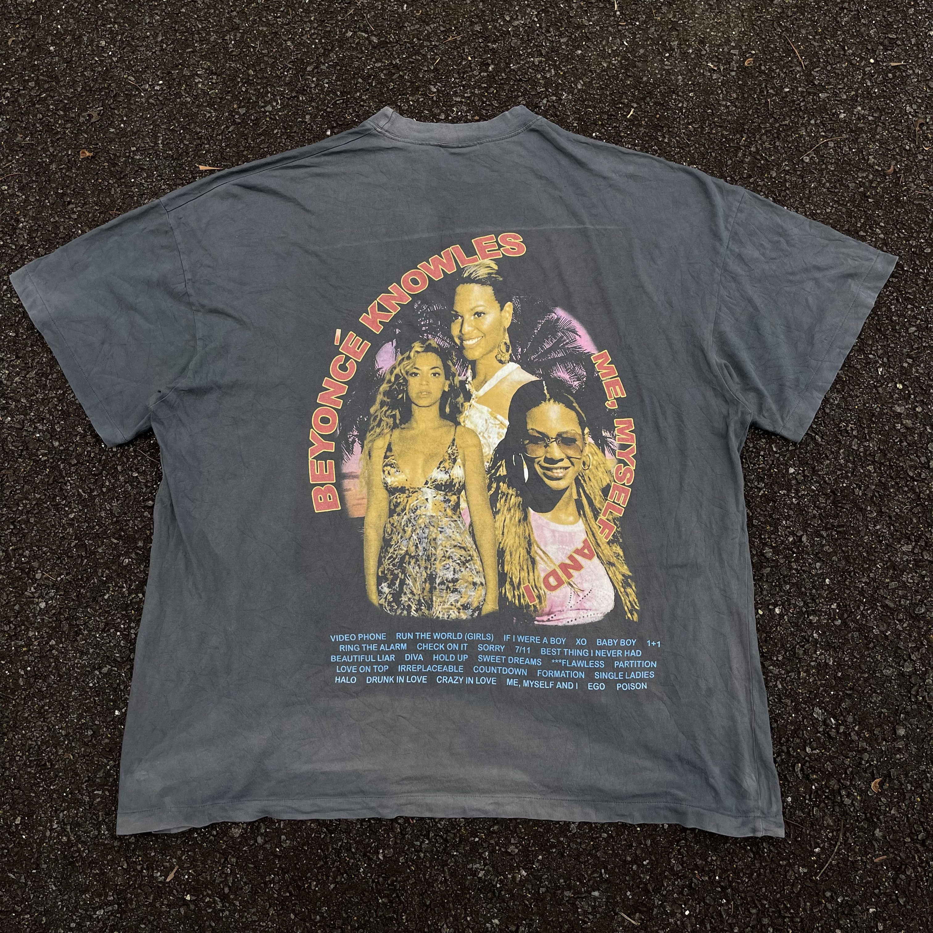 Band Tees × Beyonce × Vintage Vintage Bootleg Beyonce Faded of The Day Travis Scott Style Size US XXL / EU 58 / 5 - 10 Thumbnail