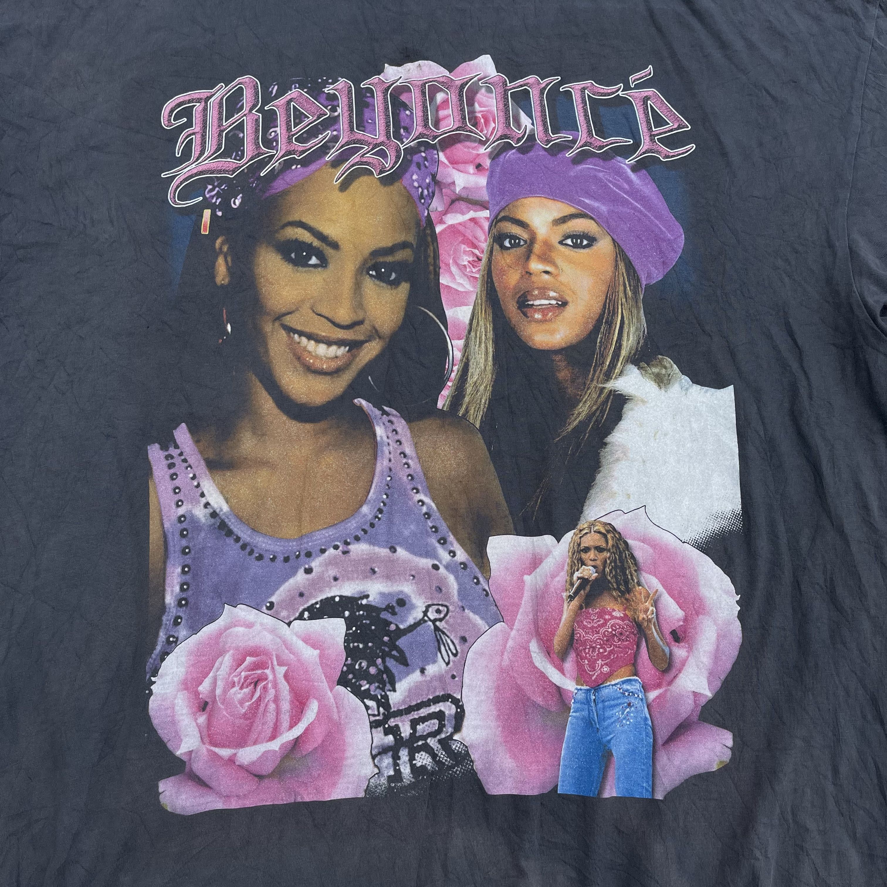 Band Tees × Beyonce × Vintage Vintage Bootleg Beyonce Faded of The Day Travis Scott Style Size US XXL / EU 58 / 5 - 2 Thumbnail