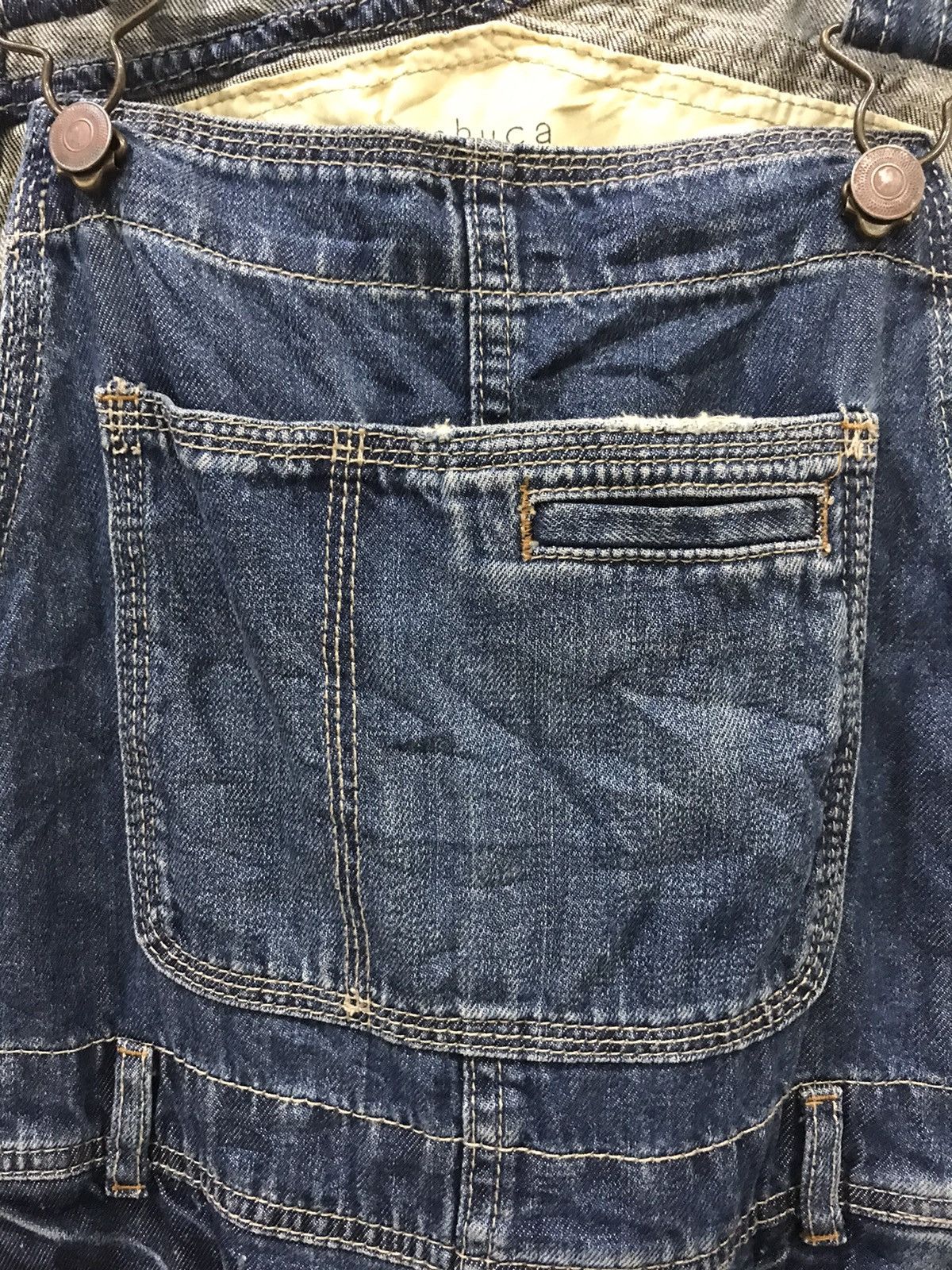 Global Work × Japanese Brand 🔥For W29-W31🔥GLOBAL WORK Japan Slim Fit Denim Overall Size US 33 - 6 Thumbnail