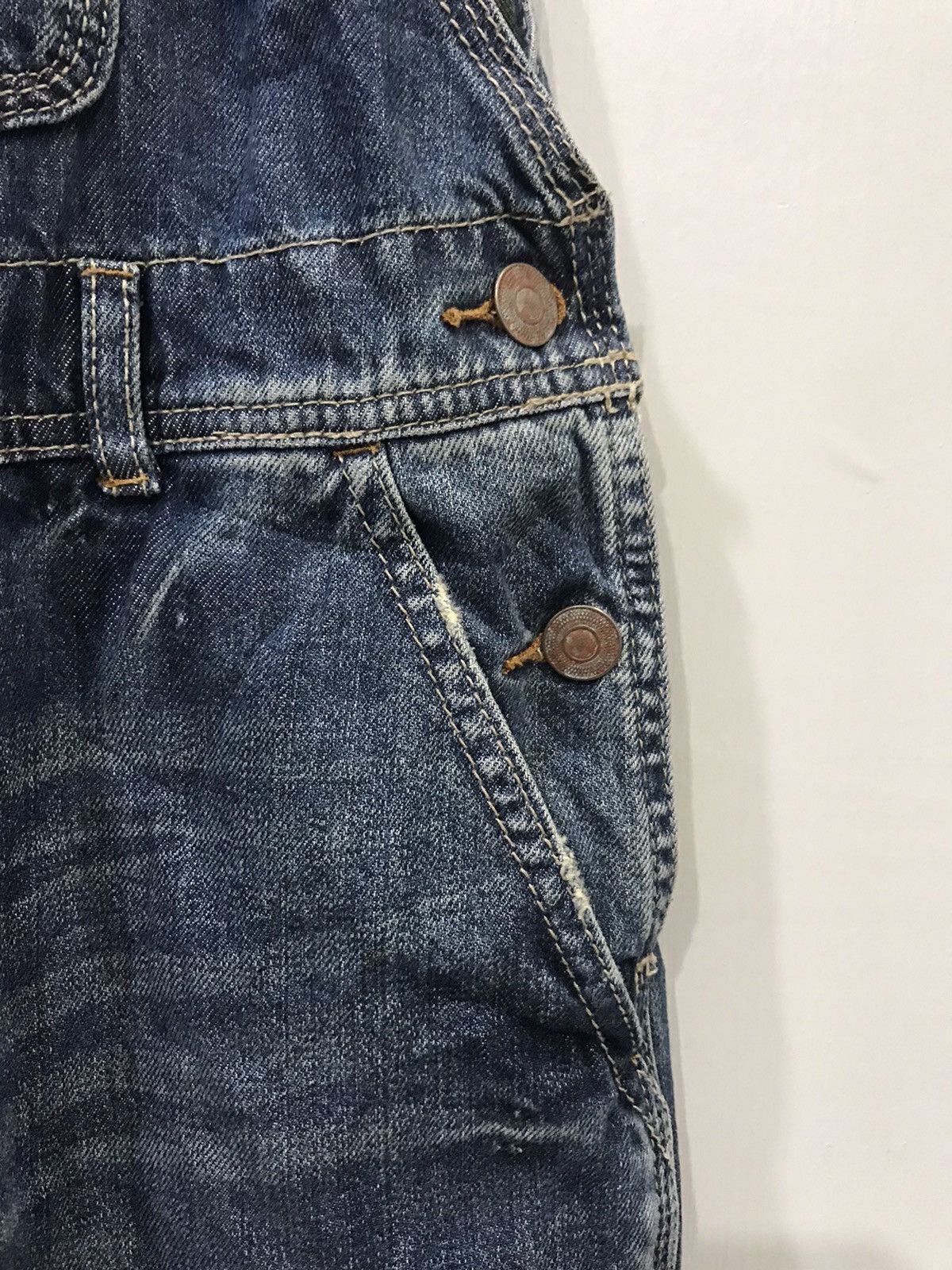 Global Work × Japanese Brand 🔥For W29-W31🔥GLOBAL WORK Japan Slim Fit Denim Overall Size US 33 - 5 Thumbnail