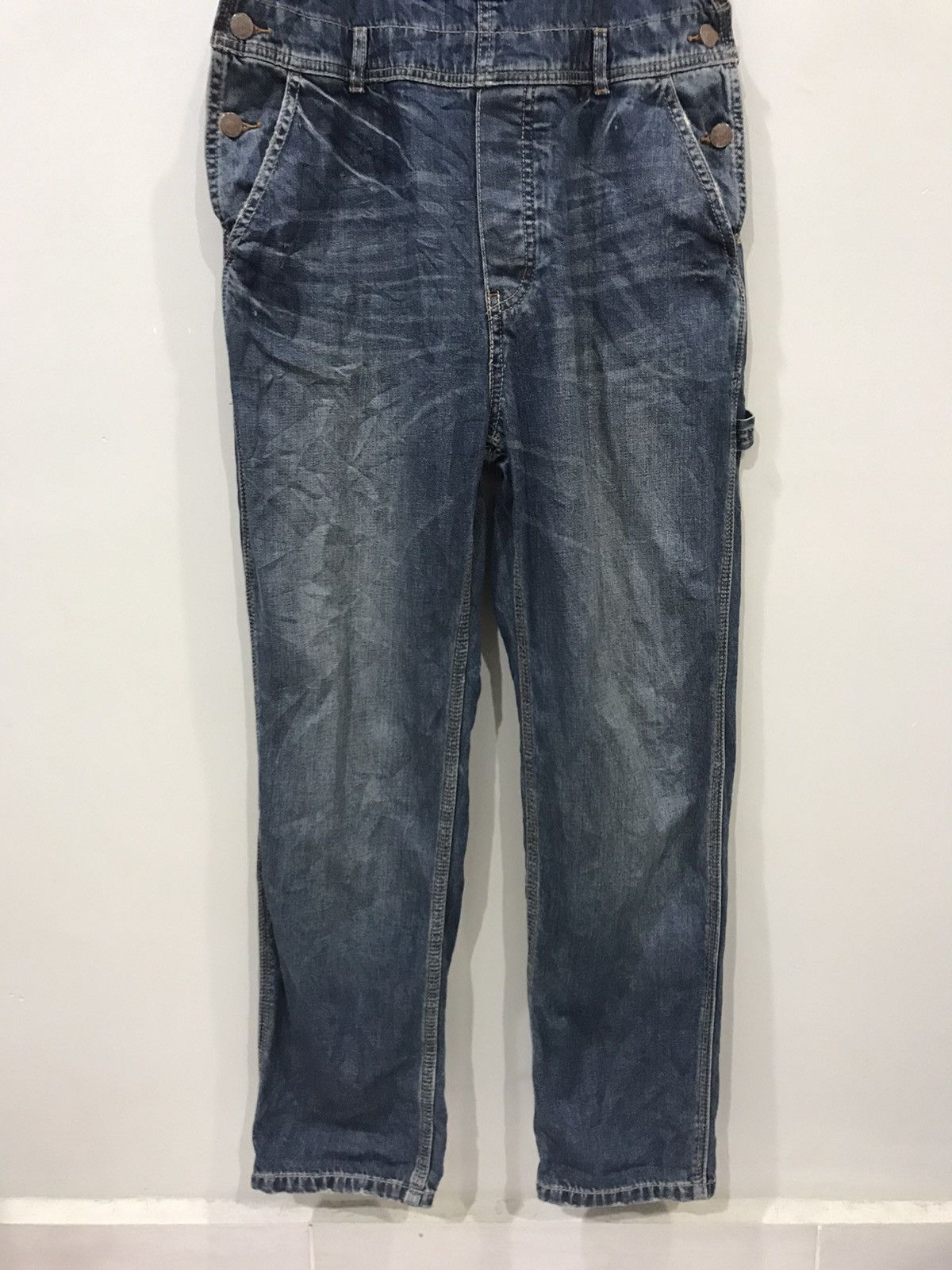 Global Work × Japanese Brand 🔥For W29-W31🔥GLOBAL WORK Japan Slim Fit Denim Overall Size US 33 - 3 Thumbnail