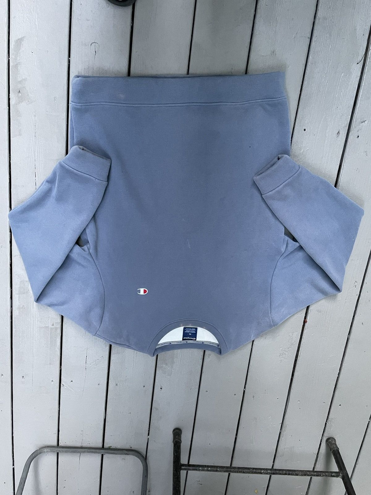 Champion Champion polar fleece washed blue crewneck Size US XL / EU 56 / 4 - 1 Thumbnail