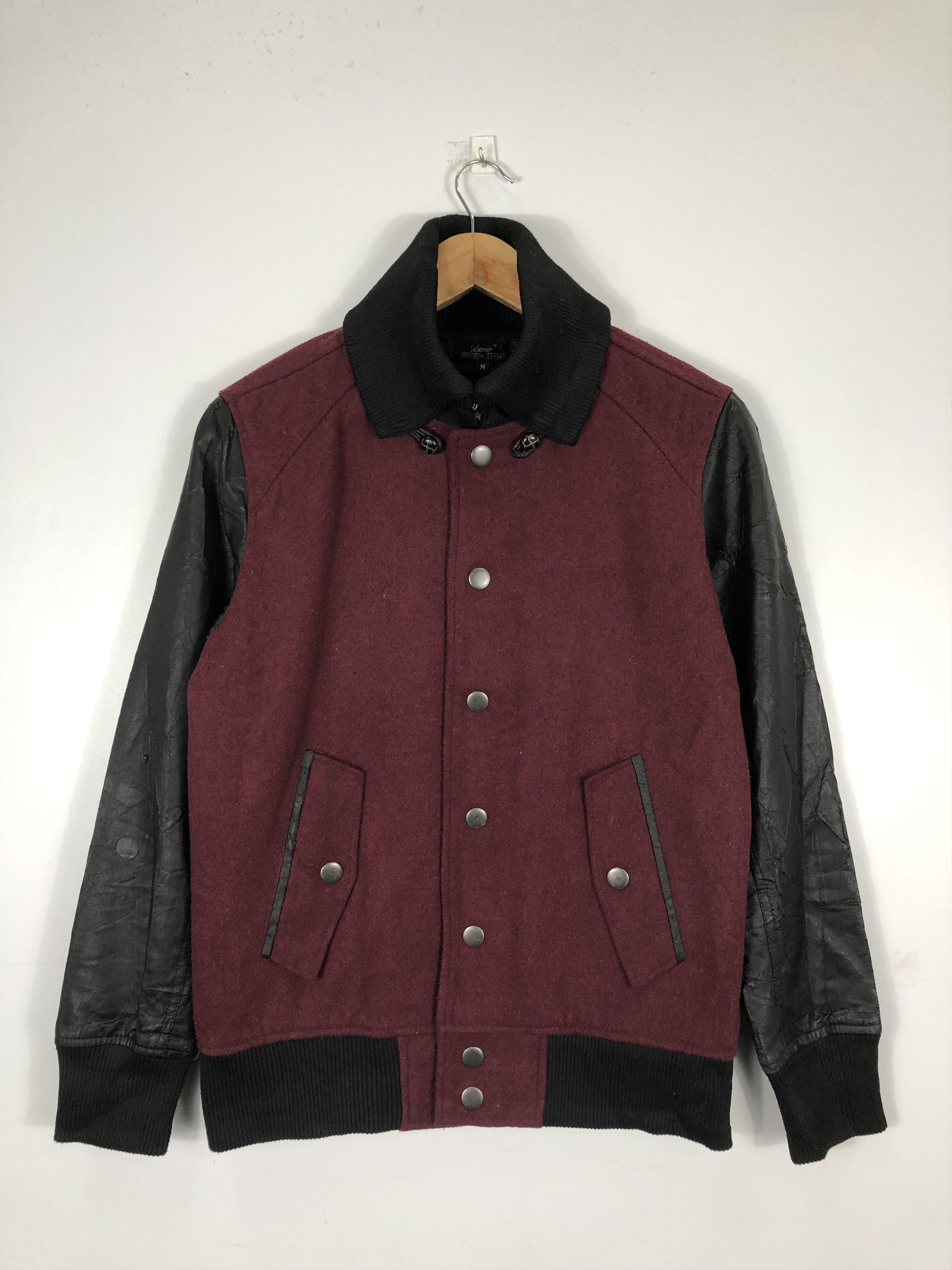 Vintage Vintage Japanese Brand Varsity Jacket Leather V0191 Size US M / EU 48-50 / 2 - 1 Thumbnail