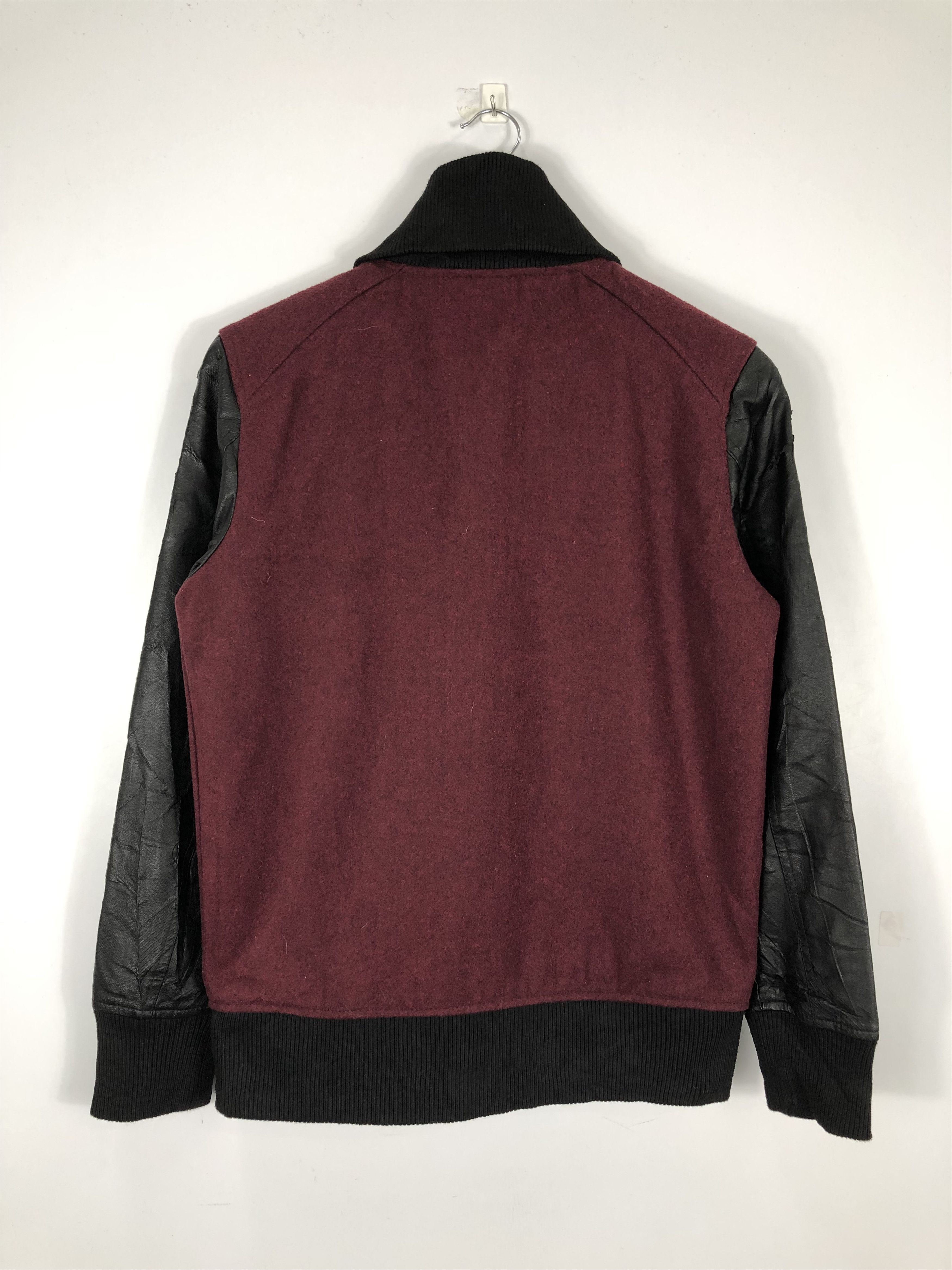 Vintage Vintage Japanese Brand Varsity Jacket Leather V0191 Size US M / EU 48-50 / 2 - 3 Thumbnail