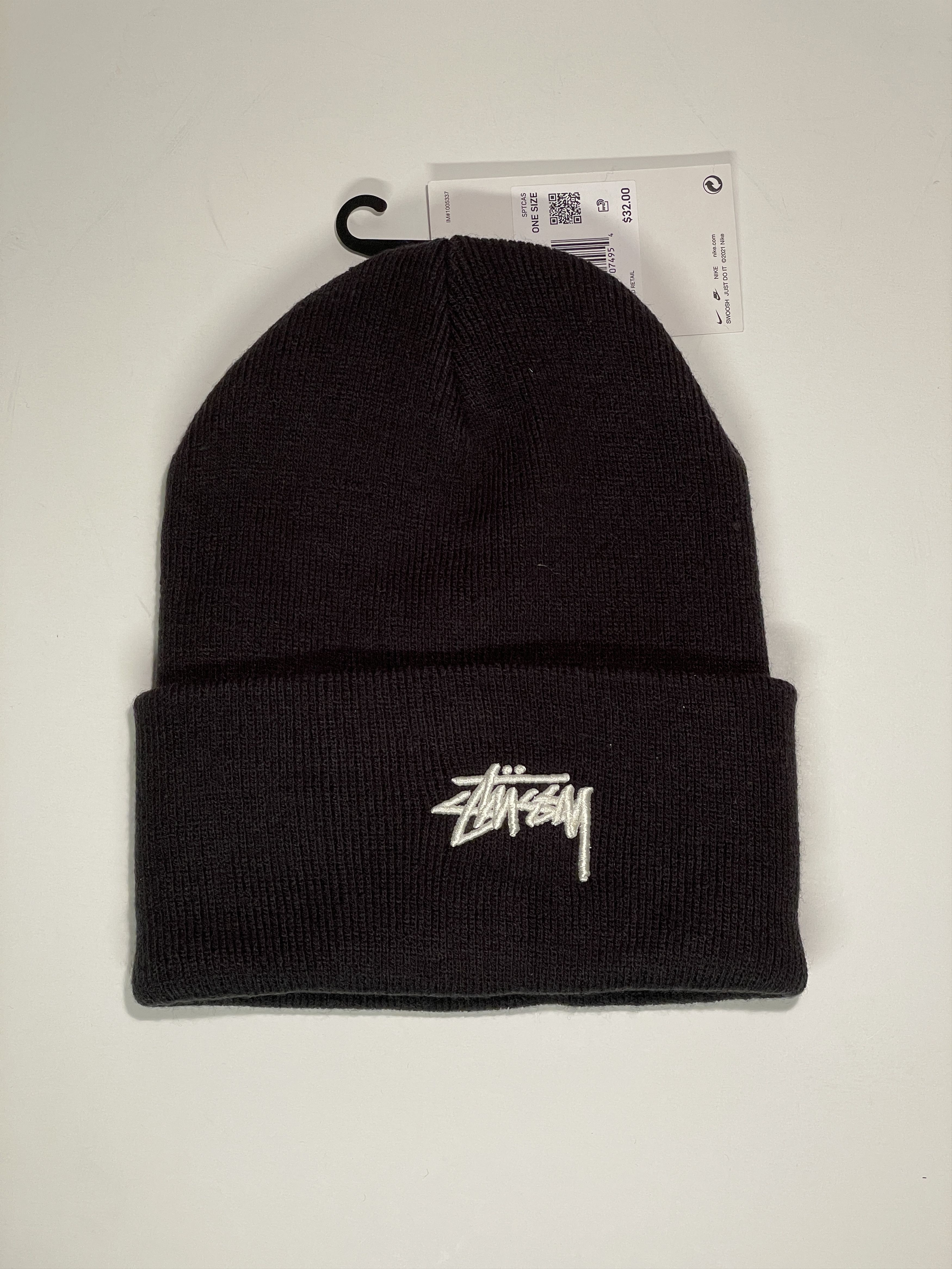 Nike × Stussy Nike x Stussy NRG Cuffed Beanie Black Size ONE SIZE - 2 Thumbnail