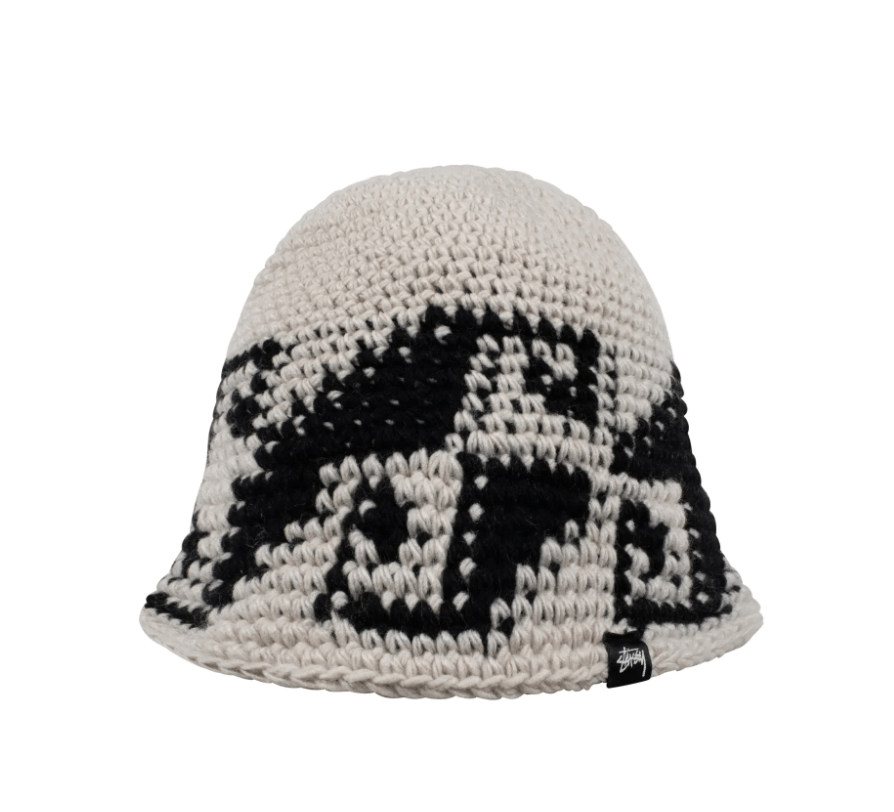 stussy waves knit bucket hat