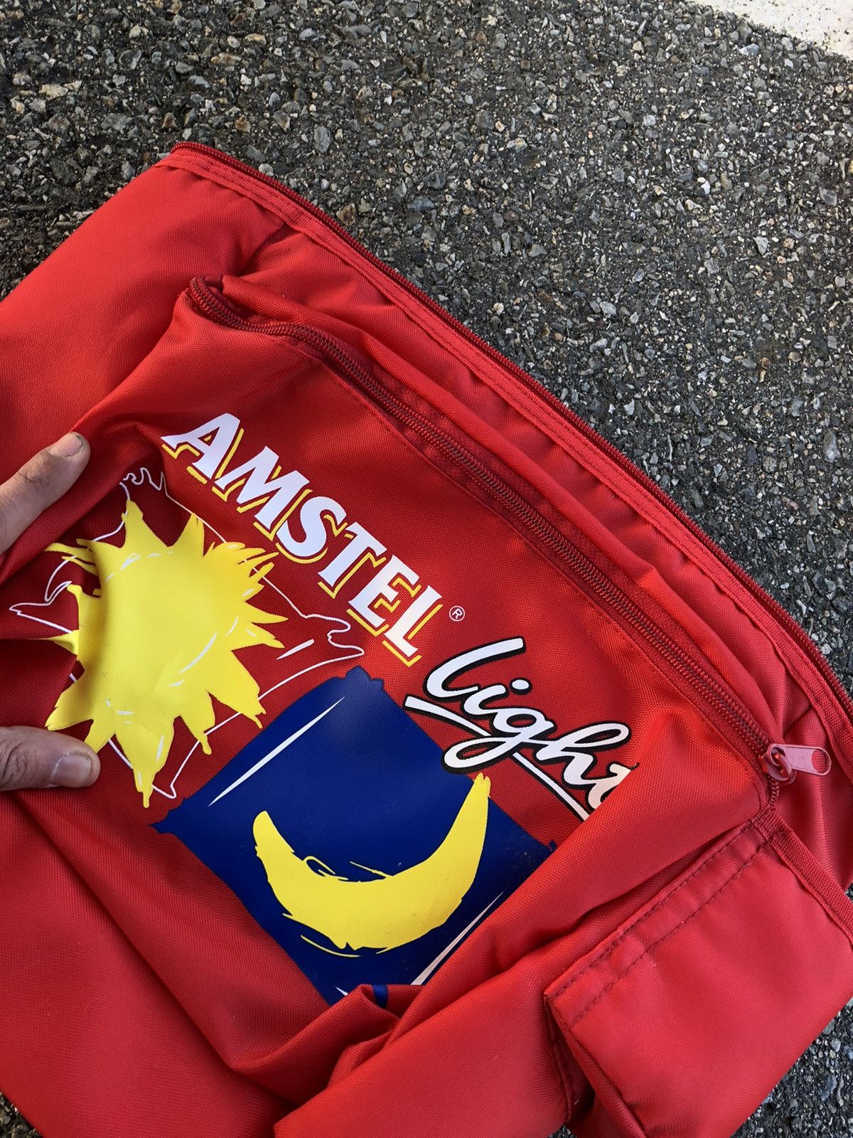 Vintage (2) 70s Vintage Amstel Light Beer Bags, NO STRAP! Size ONE SIZE - 2 Thumbnail