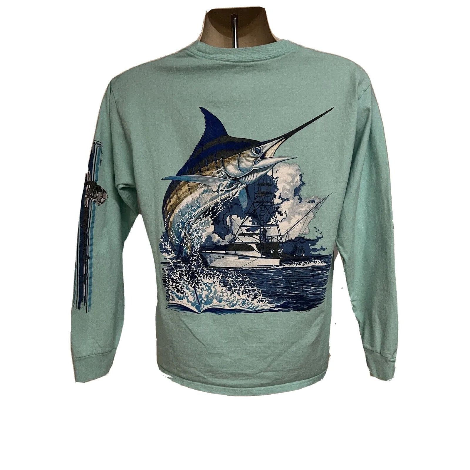 T-Shirt Ragazzo Guy Harvey Go Fast - Blu Profondo, 100% Cotone Con Stampa Squali - Foto 2