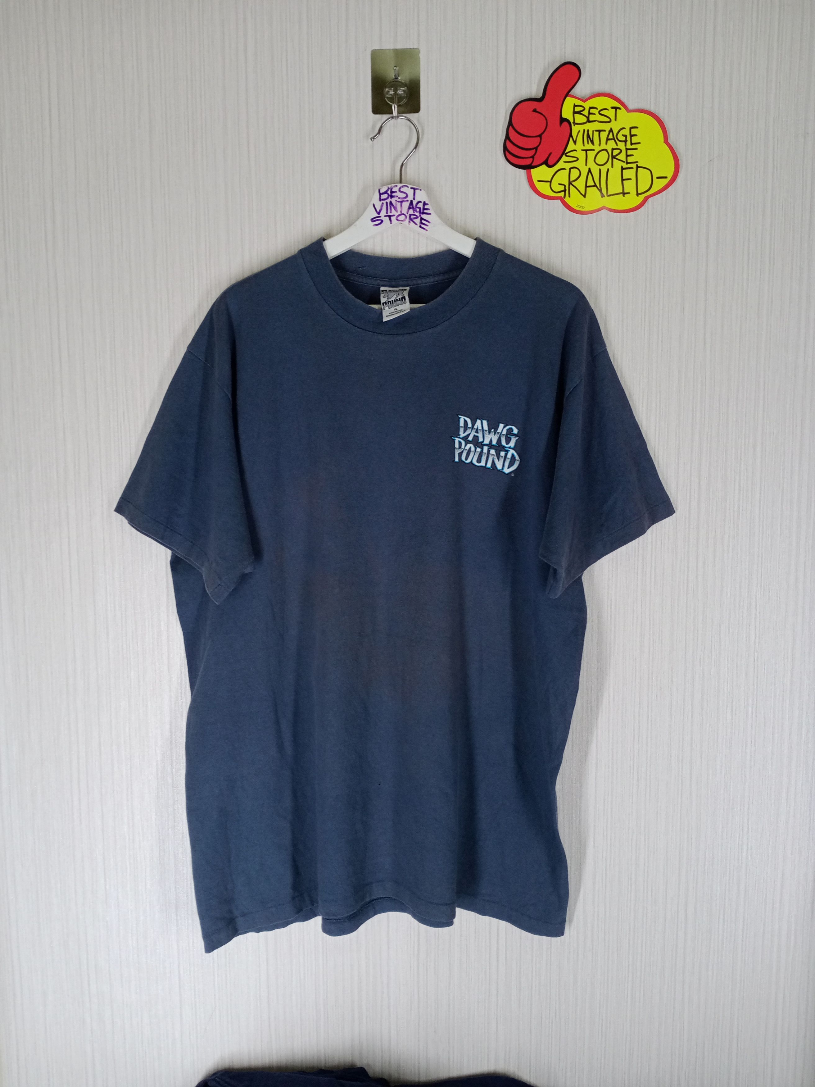 Vintage Rare Vintage 90s Dawg Pound Menace Single Sticth T Shirt Size US XL / EU 56 / 4 - 2 Thumbnail