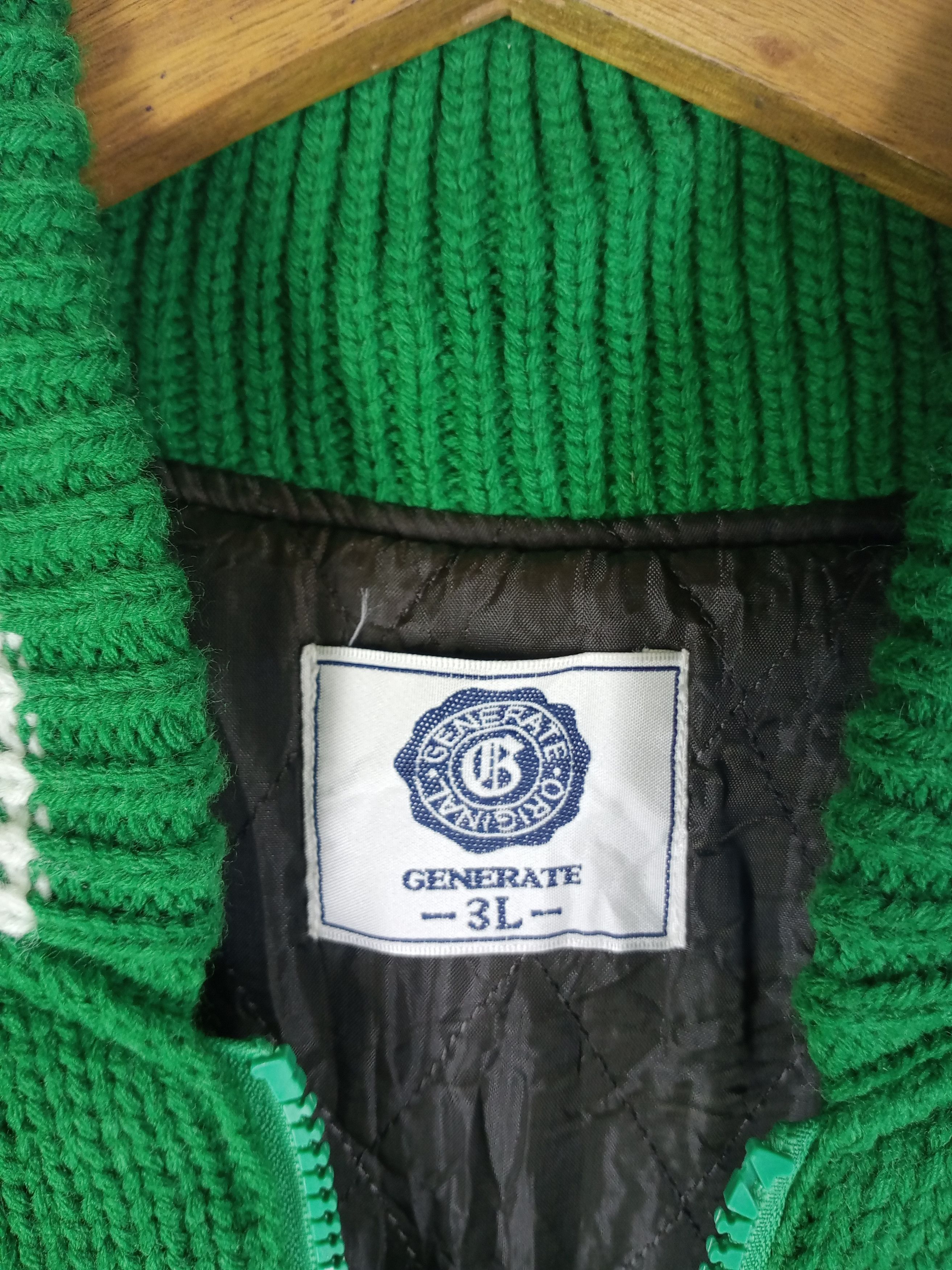 Japanese Brand NATIVE EAGLE BY GENERATE KNIT VARSITY JACKET Size US XL / EU 56 / 4 - 5 Thumbnail