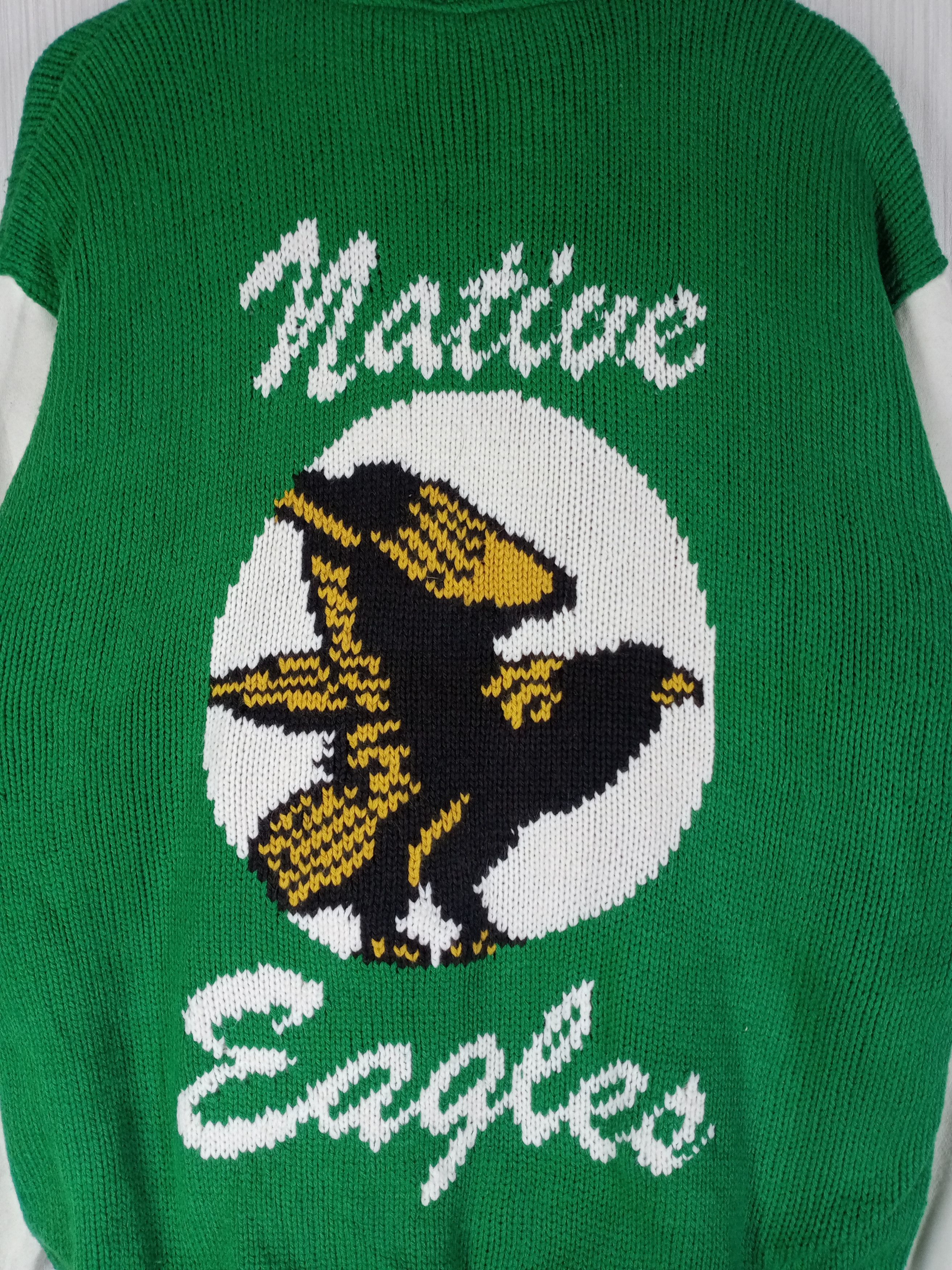 Japanese Brand NATIVE EAGLE BY GENERATE KNIT VARSITY JACKET Size US XL / EU 56 / 4 - 4 Thumbnail