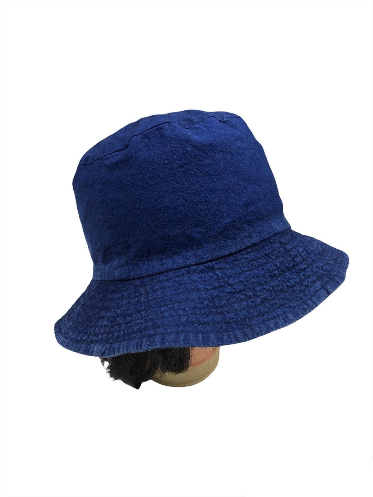 Indigo Custom Reversible Indigo Dyed Bucket Hat Size ONE SIZE - 6 Thumbnail