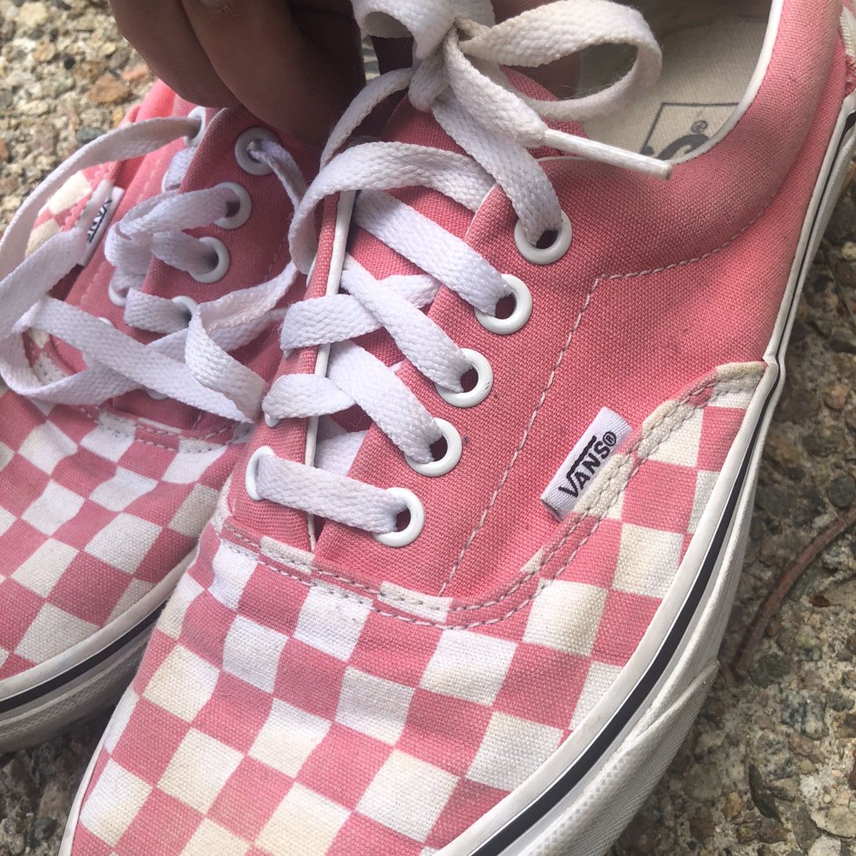 Vans Vans checkered skate shoes low top pink Men’s 7 women’s 8.5 Size US 7 / EU 40 - 1 Thumbnail
