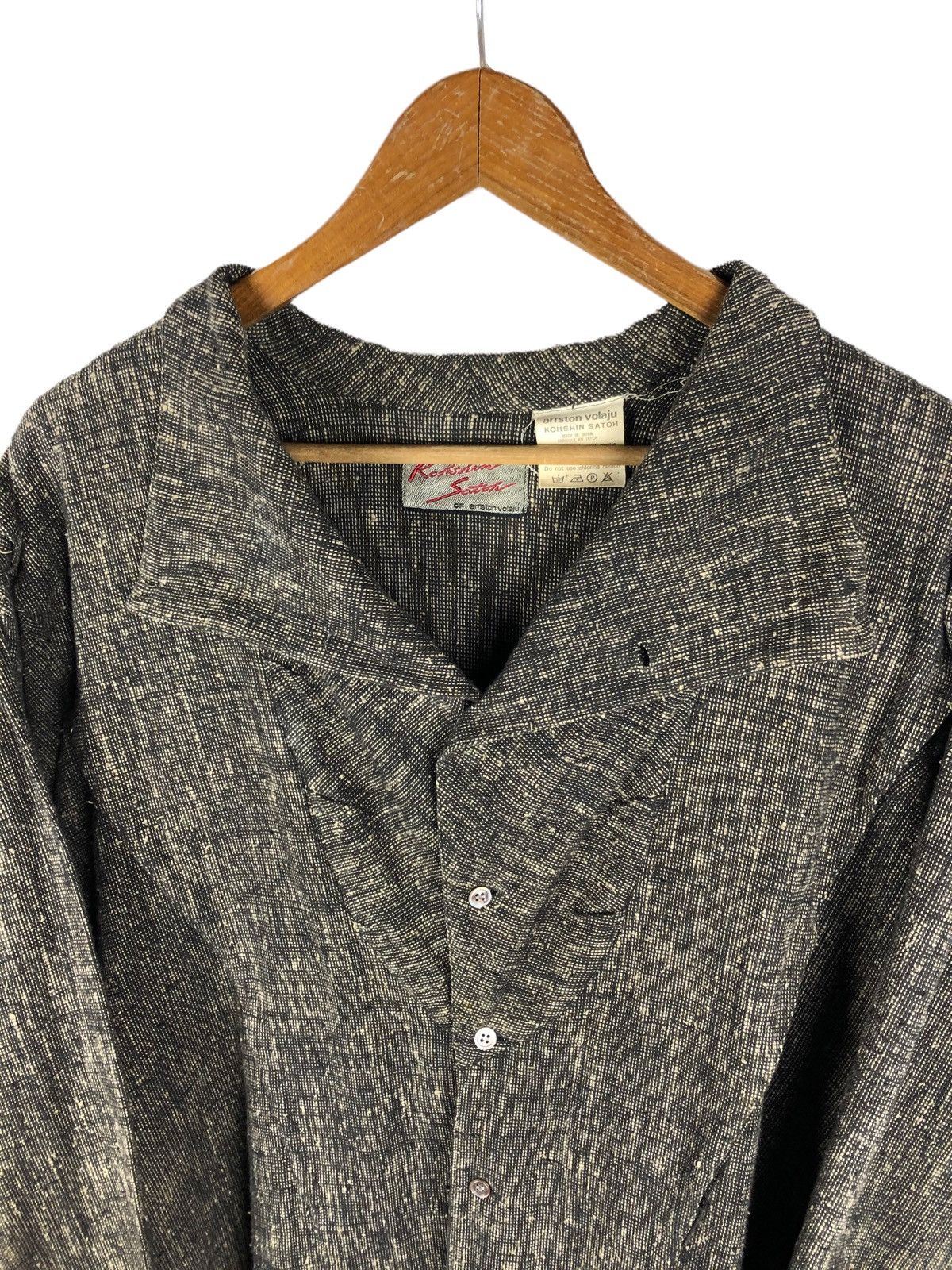 Japanese Brand Archive Kohshin Satoh 🇯🇵 Asymmetrical Button Up Shirt Size US M / EU 48-50 / 2 - 7 Thumbnail