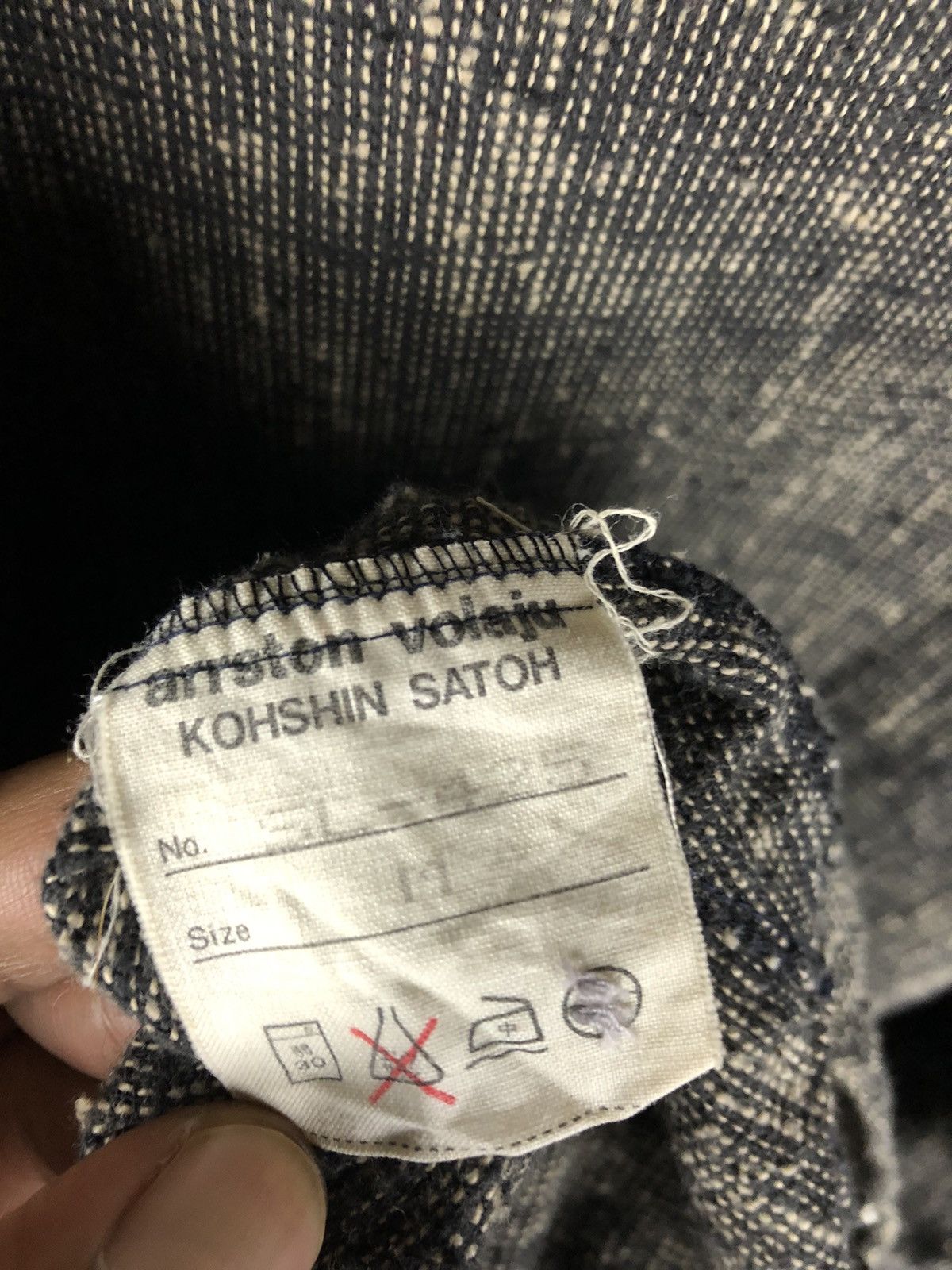 Japanese Brand Archive Kohshin Satoh 🇯🇵 Asymmetrical Button Up Shirt Size US M / EU 48-50 / 2 - 14 Thumbnail
