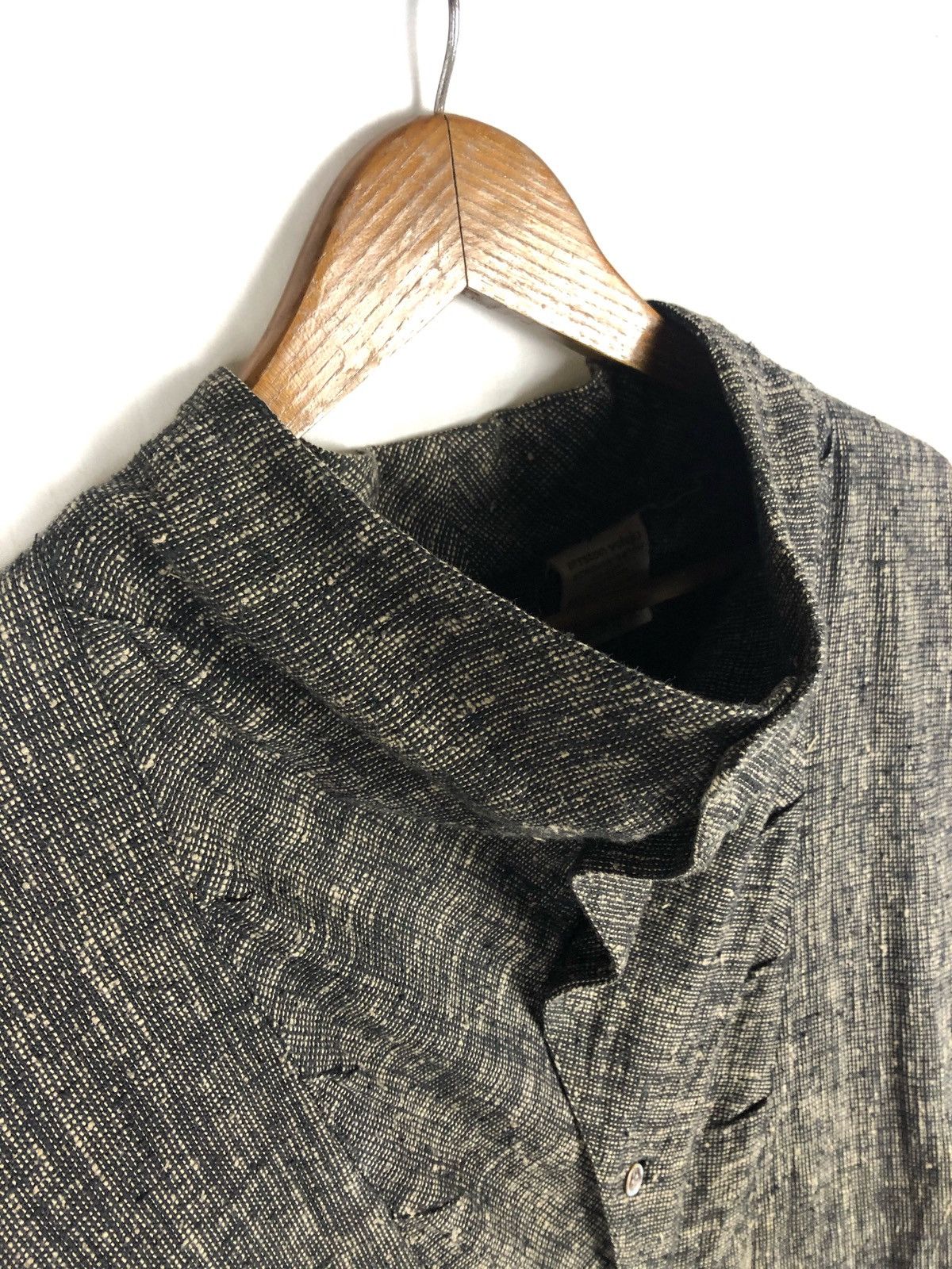 Japanese Brand Archive Kohshin Satoh 🇯🇵 Asymmetrical Button Up Shirt Size US M / EU 48-50 / 2 - 12 Thumbnail
