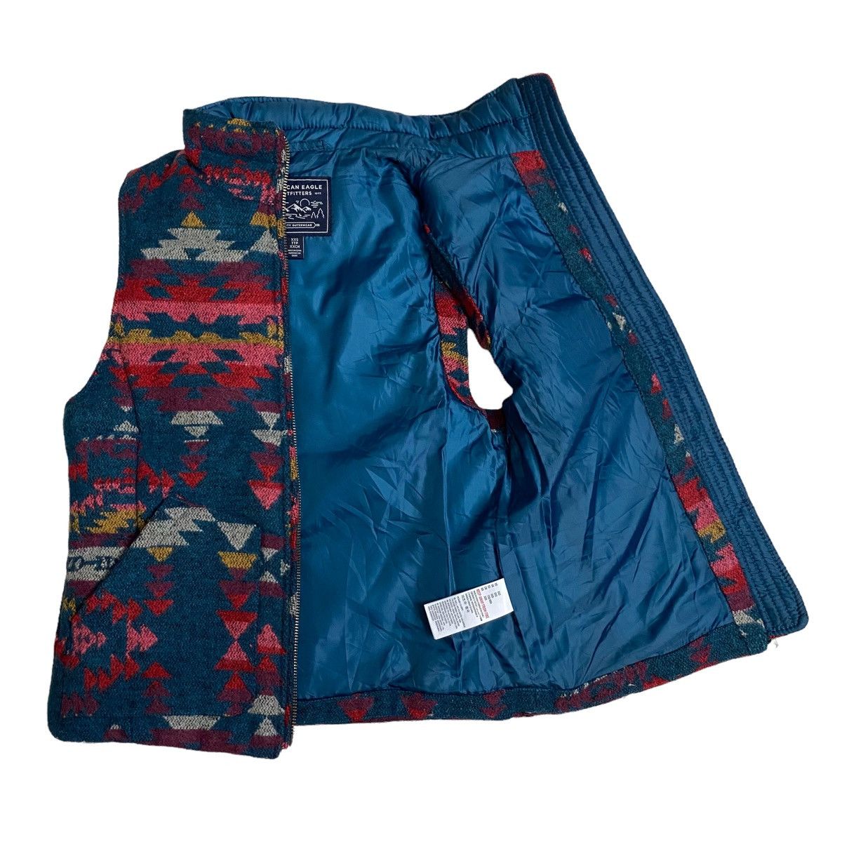 American Eagle Outfitters × Native American Eagle puffer navajo vest Size US XXS / EU 40 - 6 Thumbnail