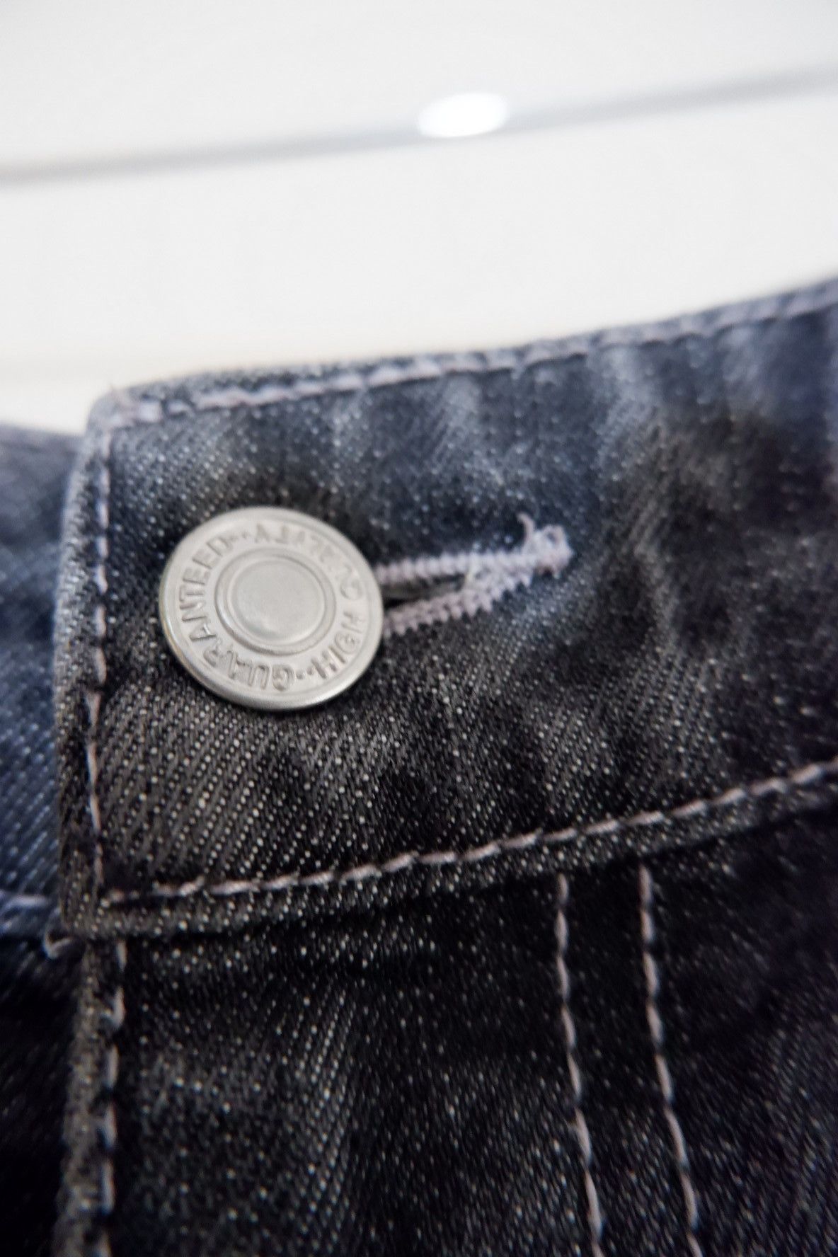 20471120 Y2K ALGONSQUINS Poem Distressed Jeans Size US 30 / EU 46 - 6 Thumbnail