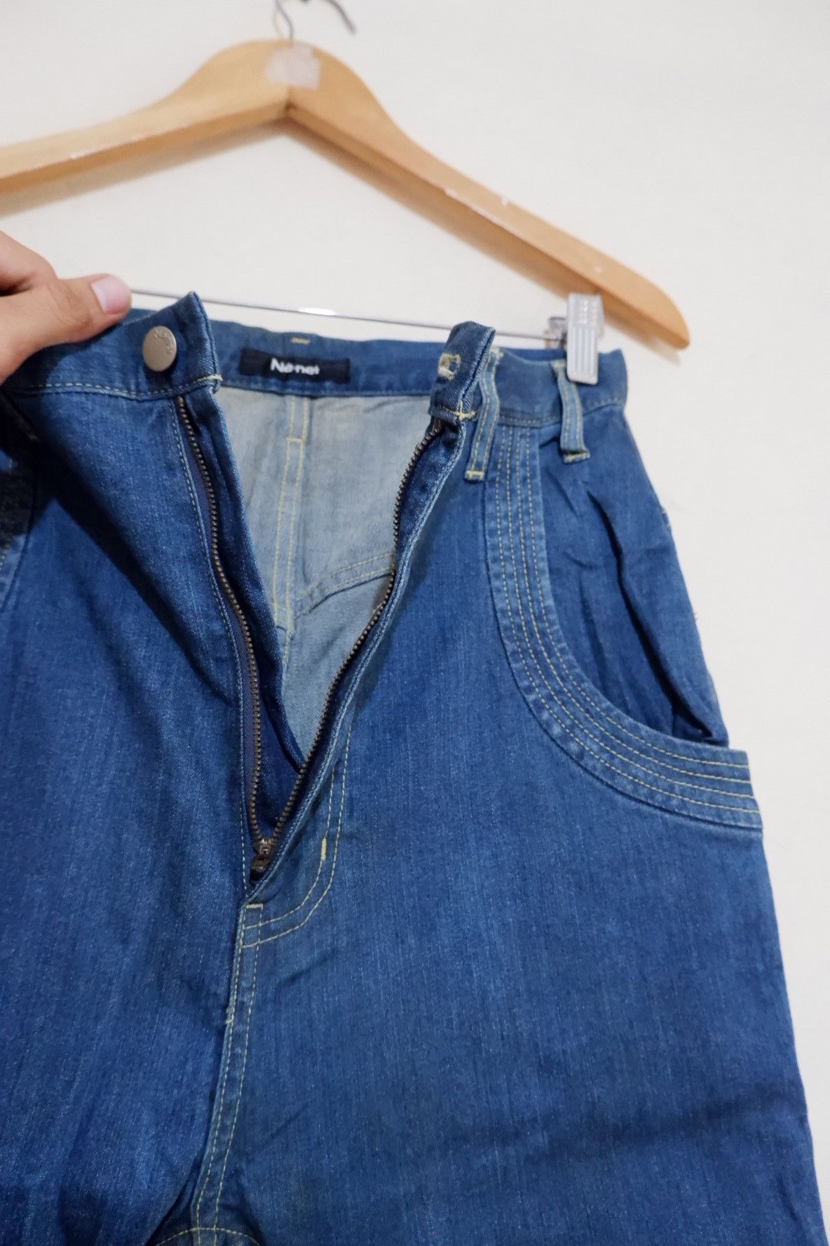 Ne-Net Vintage Ne net Issey Miyake Denim Long Pants Size US 29 - 8 Thumbnail