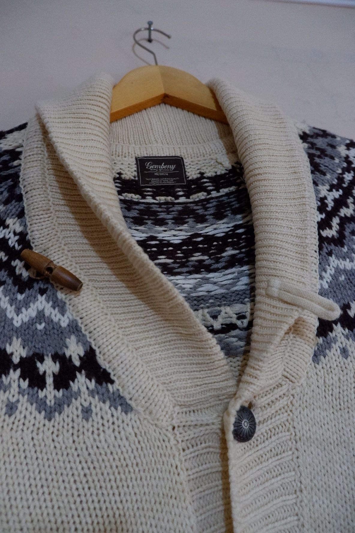 Hysteric Glamour Vintage Gembony Cowichan Wool Knitwear Button Size US M / EU 48-50 / 2 - 3 Thumbnail