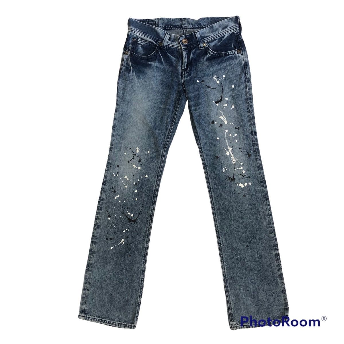 Skinny Something By Edwin Splash Paint Denime Garment
