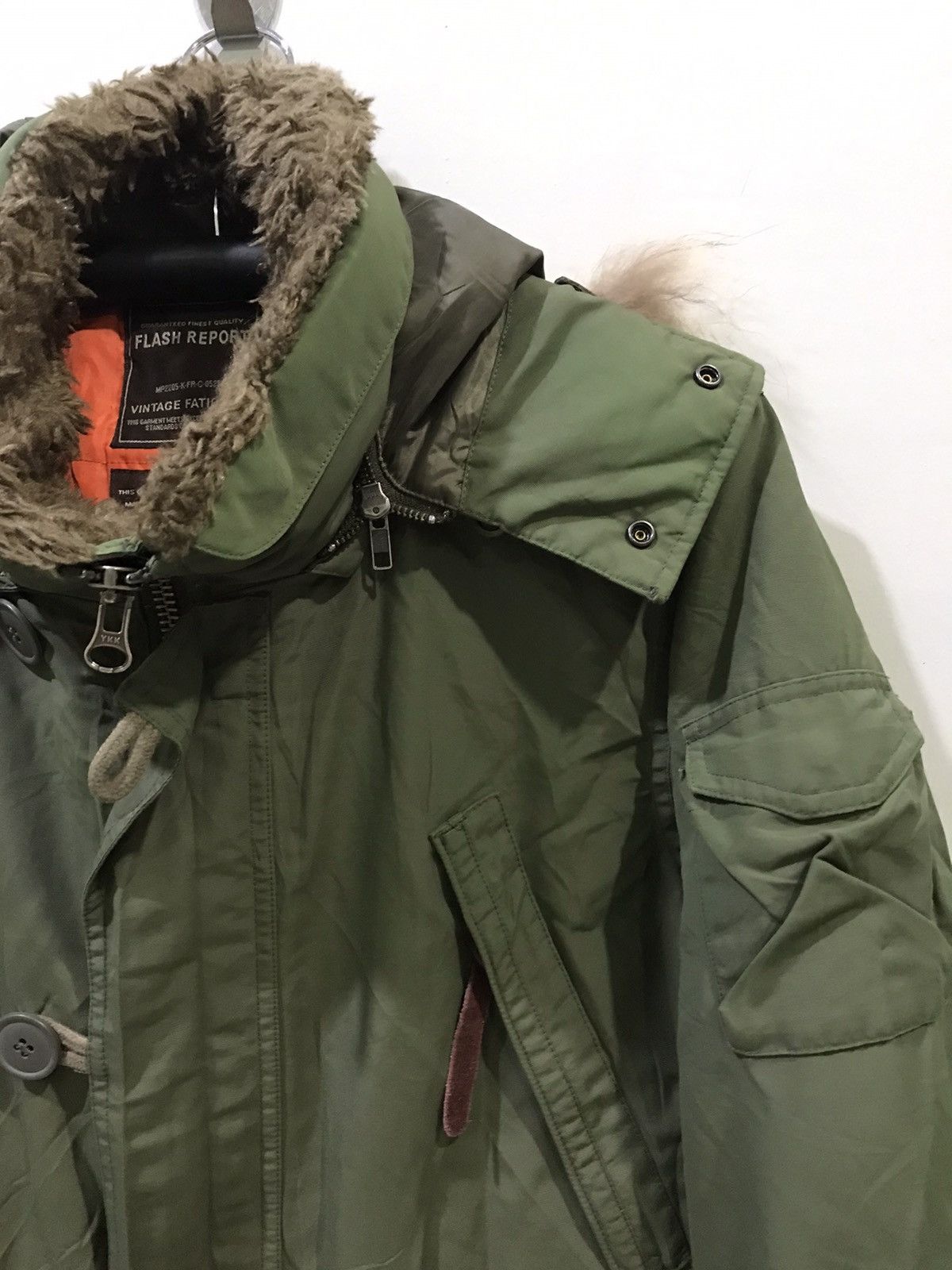 Japanese Brand FLASH REPORT Japan Multipocket FauxFur Sherpa Hoodie Jacket Size US L / EU 52-54 / 3 - 3 Thumbnail