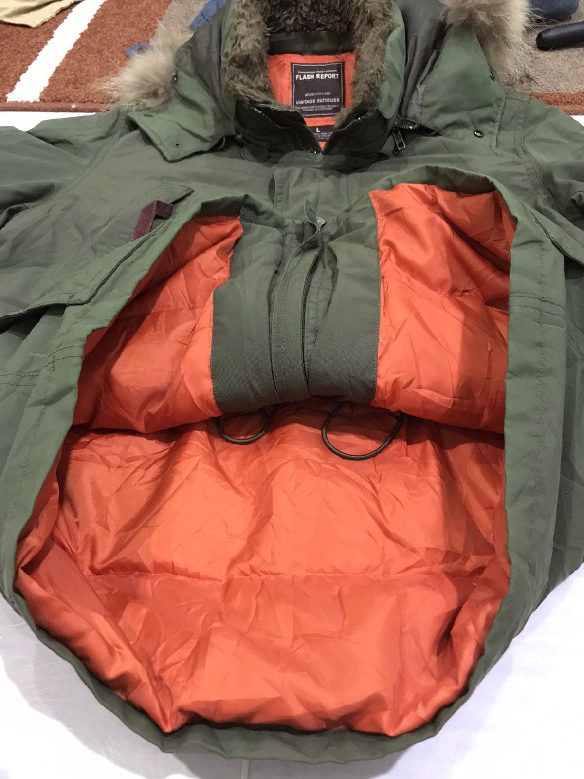 Japanese Brand FLASH REPORT Japan Multipocket FauxFur Sherpa Hoodie Jacket Size US L / EU 52-54 / 3 - 13 Thumbnail