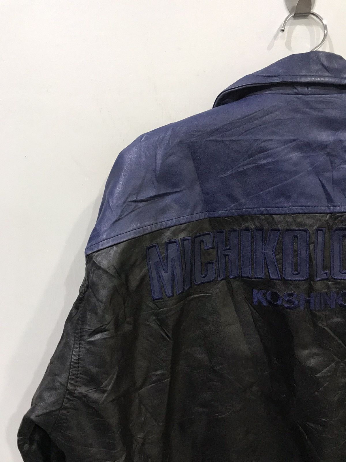 Genuine Leather × Michiko Koshino London MICHIKO KOSHINO LONDON 2 Tones Leather Jacket Size US M / EU 48-50 / 2 - 4 Thumbnail