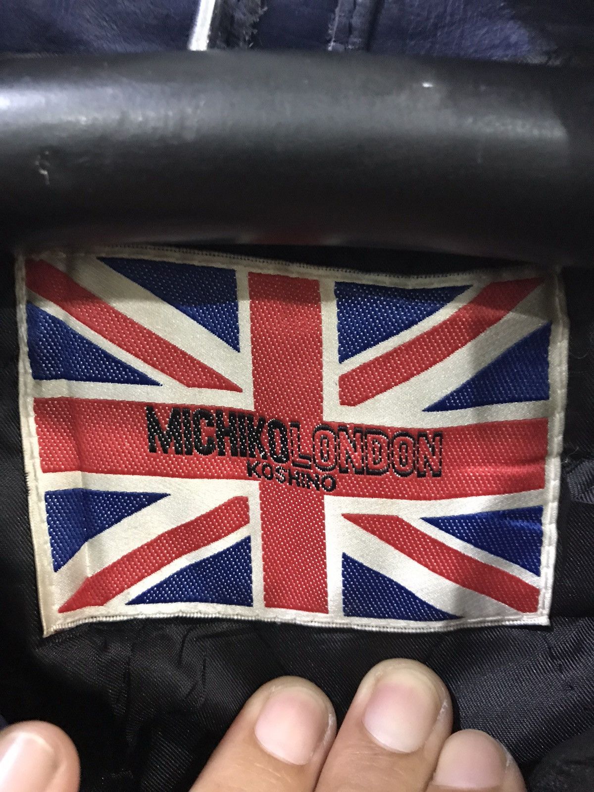 Genuine Leather × Michiko Koshino London MICHIKO KOSHINO LONDON 2 Tones Leather Jacket Size US M / EU 48-50 / 2 - 12 Thumbnail