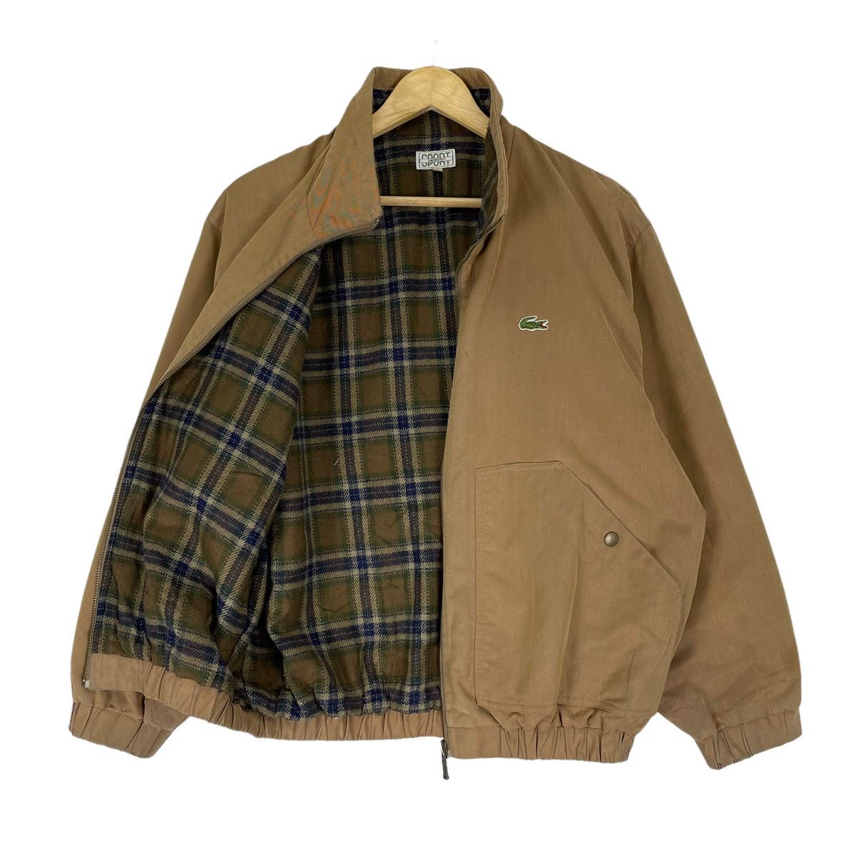 ❄️LACOSTE PLAIDS ZIPPER JACKET