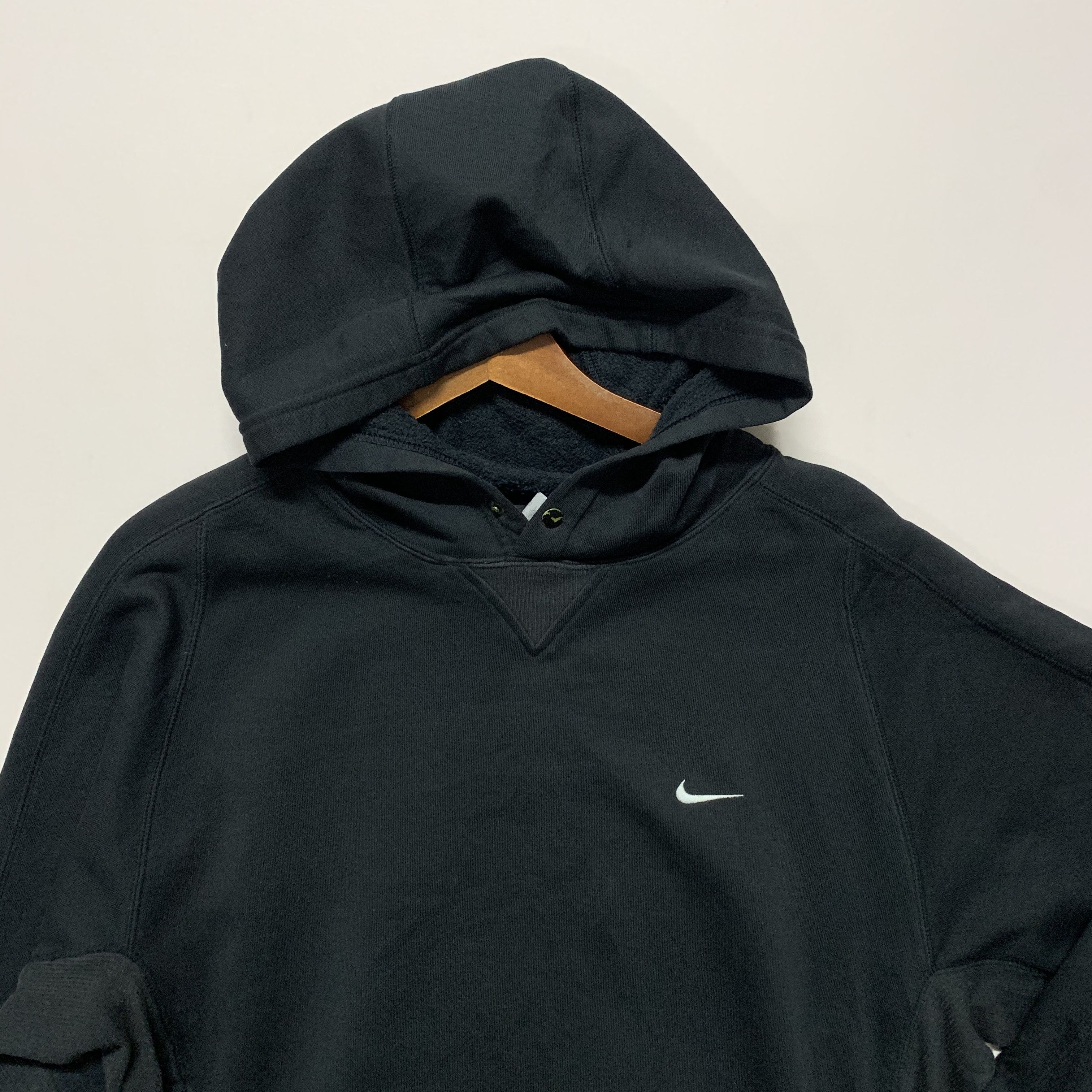Nike Vintage Nike Small Logo Sportswear Hooded Sweatshirt Size US M / EU 48-50 / 2 - 2 Thumbnail