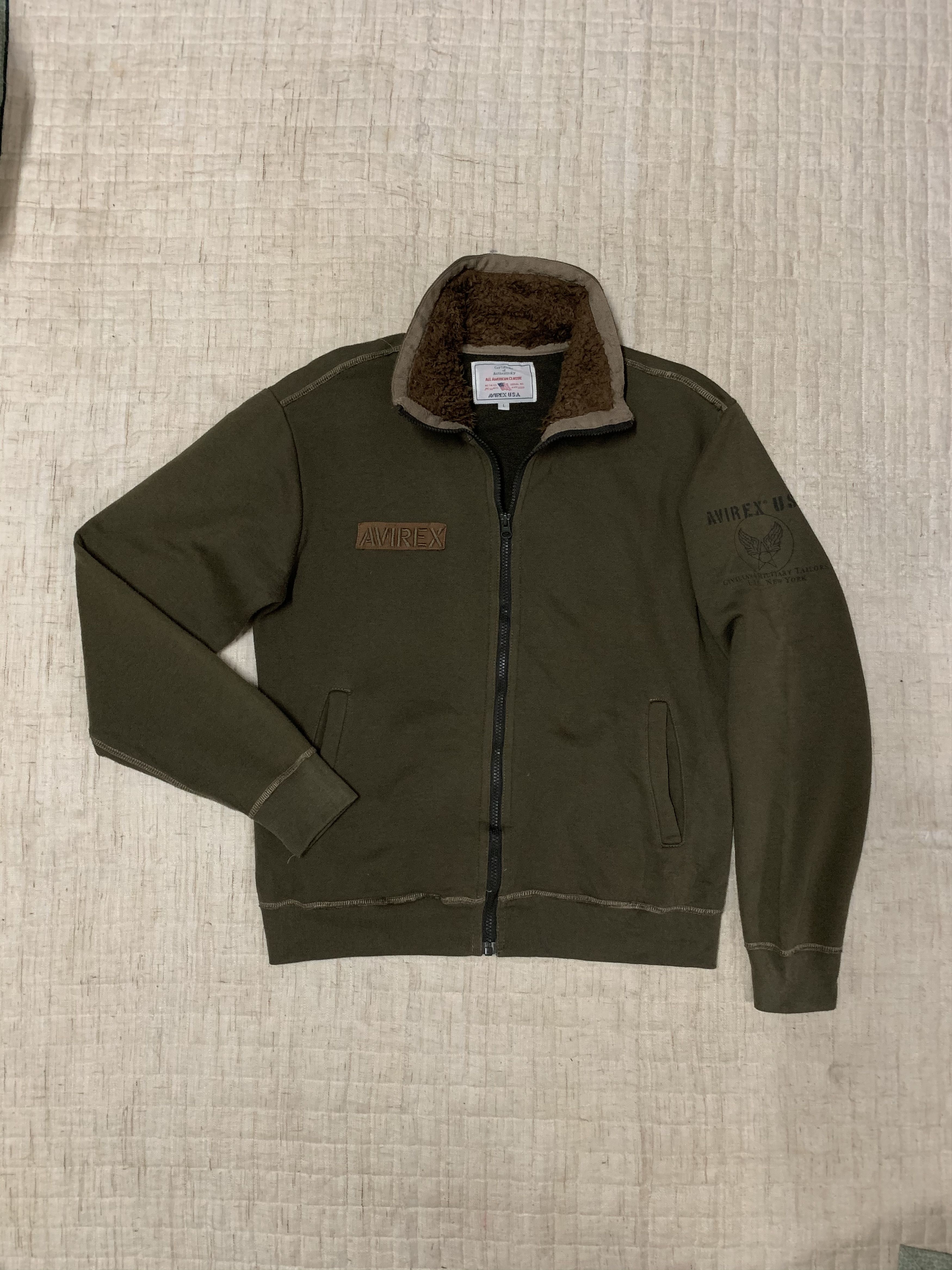 Avirex SEND OFFERS 🔥 Vintage Avirex Zip Ups Sweatshirt Jacket Size US L / EU 52-54 / 3 - 2 Thumbnail