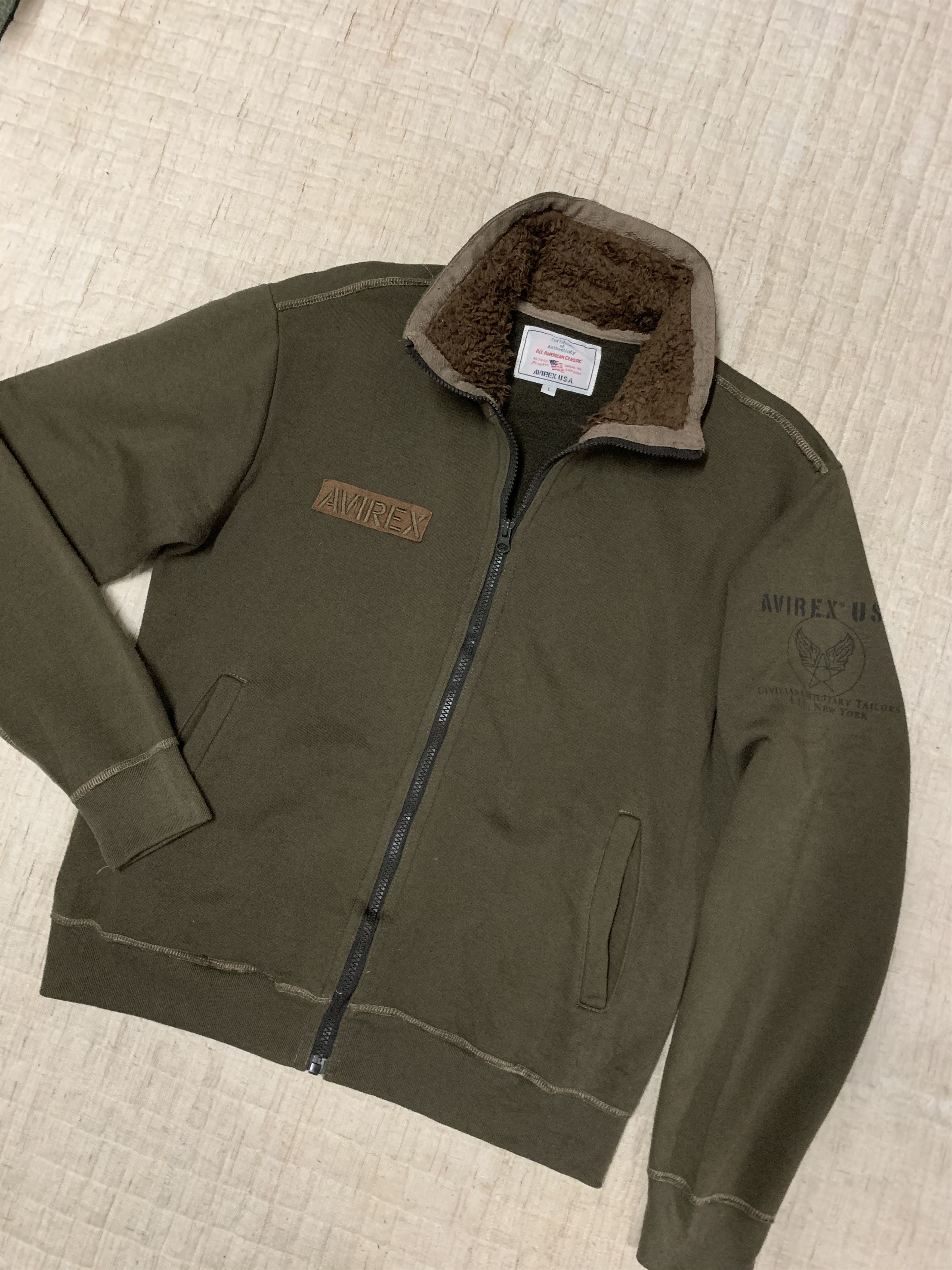 Avirex SEND OFFERS 🔥 Vintage Avirex Zip Ups Sweatshirt Jacket Size US L / EU 52-54 / 3 - 3 Thumbnail