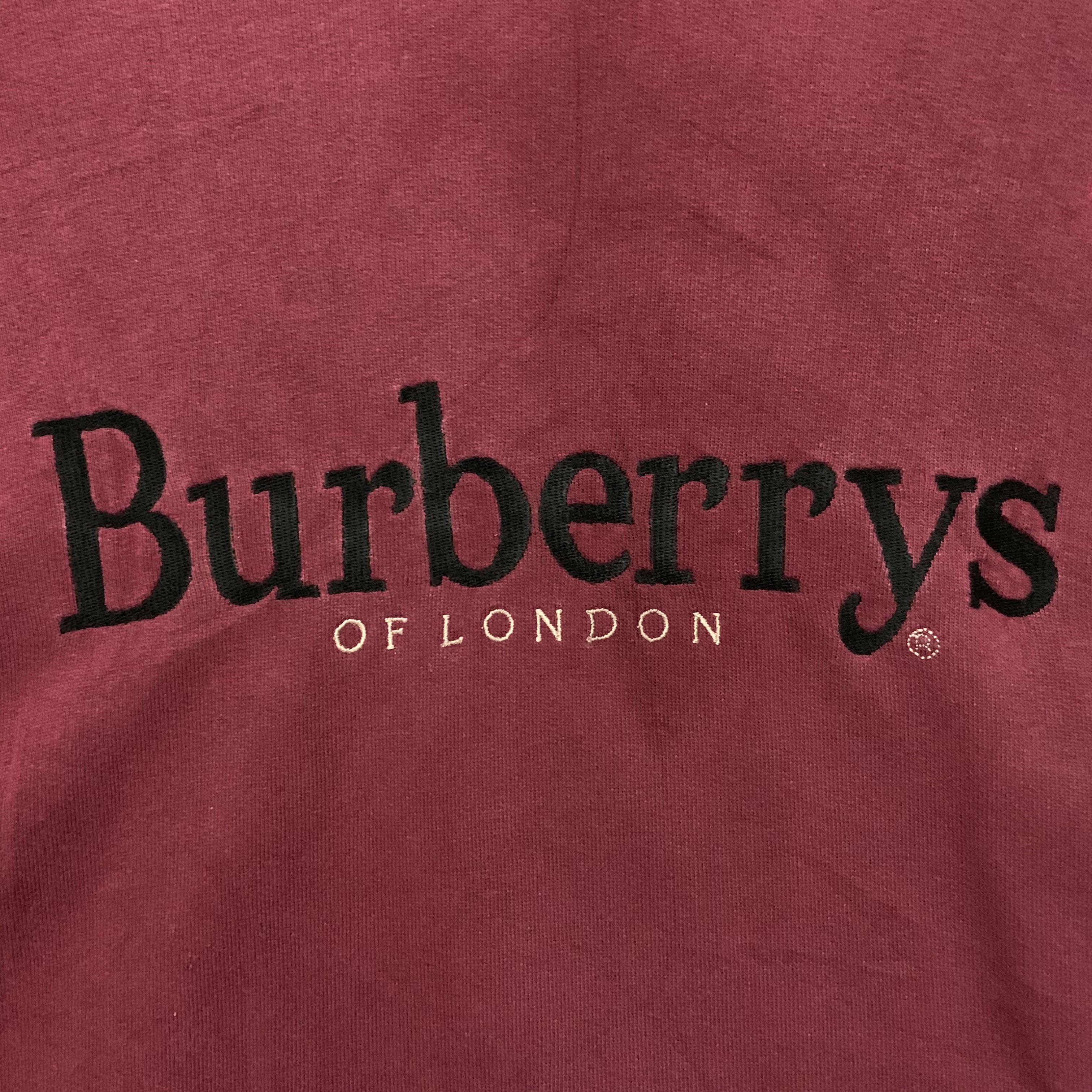 Burberry Vintage Burberrys Of London Embroidery Bleach JumperSweater Size US L / EU 52-54 / 3 - 3 Thumbnail